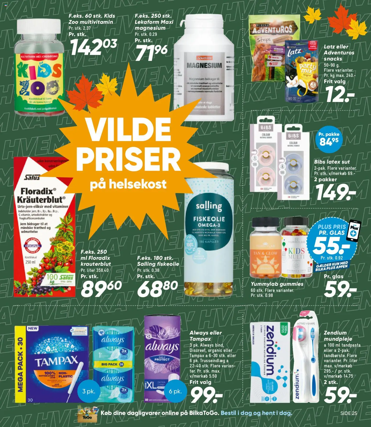 Bilka tilbudsavis – gyldig fra 11/09/2026 | Side: 37 | Produkter: Dagligvarer, Tandpasta, Snacks, Fiskeolie