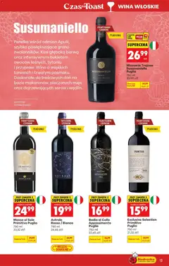 Pogląd oferty "Biedronka gazetka - Czas na toast" - ważna od 21.09.2026 | Strona: 15 | Produkty: Czerwone wino, Karta, Primitivo, Wino
