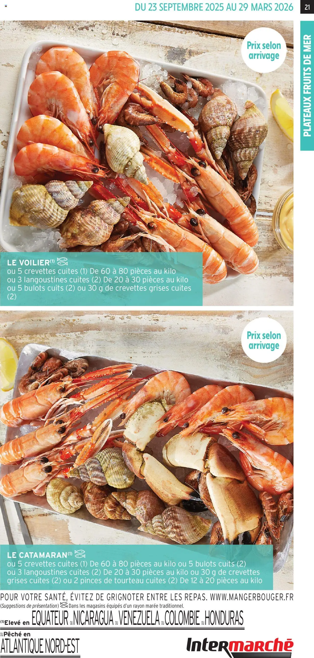 {H1} | Page: 21 | Produits: Fruits de mer, Bulots cuits, Pêche, Pinces