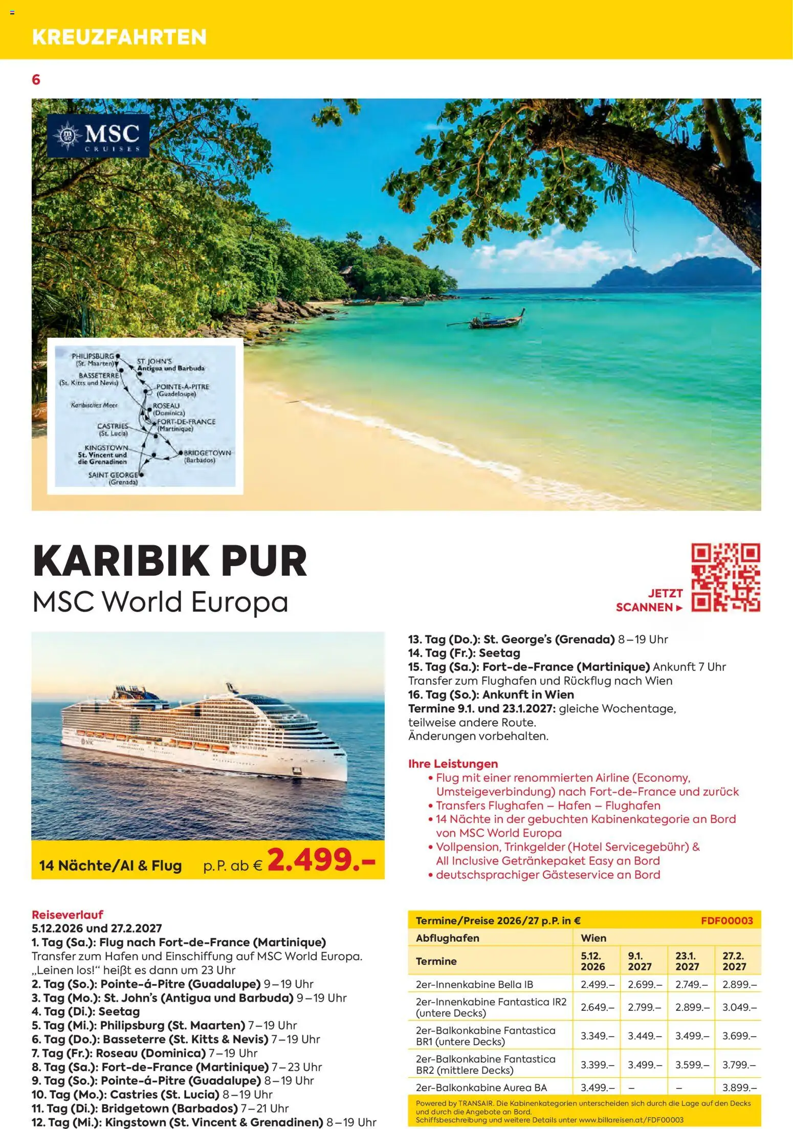 Billa - Billa Reise Kreuzfahrten Rundreise Erlebnisreisen gültig ab 01.07.2026 | Seite: 6 | Produkte: Uhr