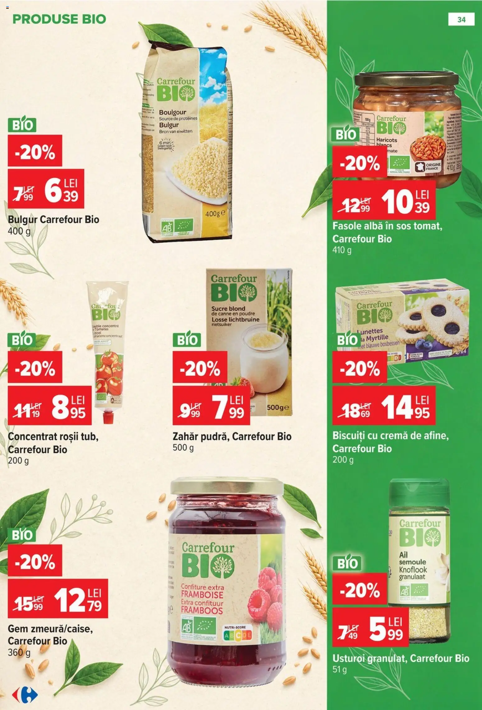 Noul catalog Carrefour – valabil de la 14.10.2026 | Pagină: 34 | Produse: Alba, Cremă, Biscuiți, Zahăr