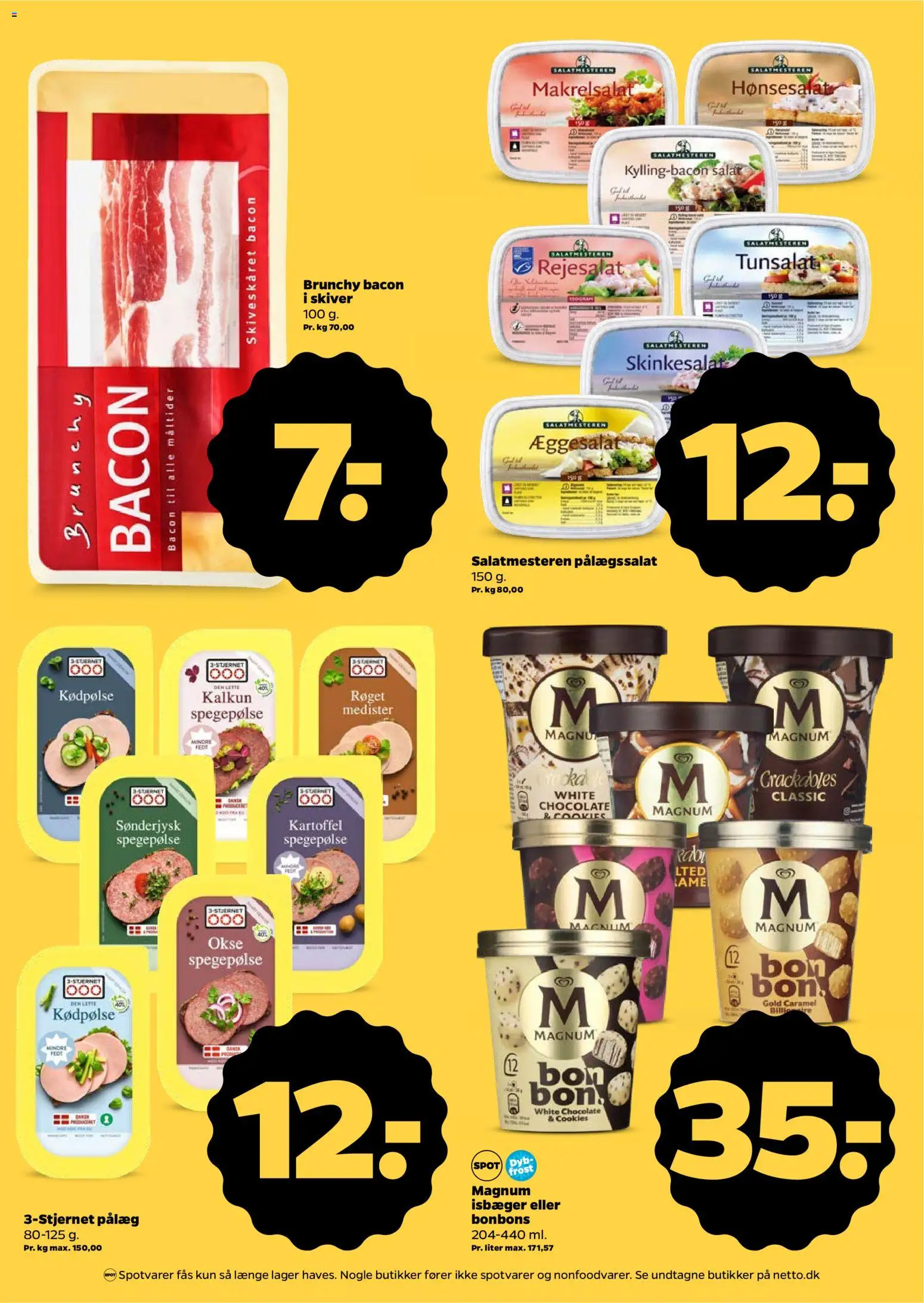 Netto tilbudsavis – gyldig fra 25.04.2026 | Side: 4 | Produkter: Salat, Pålæg, Bacon, Skinkesalat