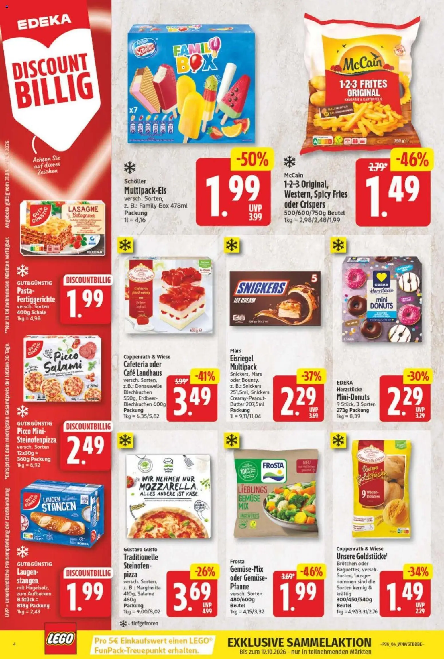 NP Discount - Blaetterkatalog – gültig ab 31.08.2026 | Seite: 6 | Produkte: Butter, Mars, Donuts, Pasta