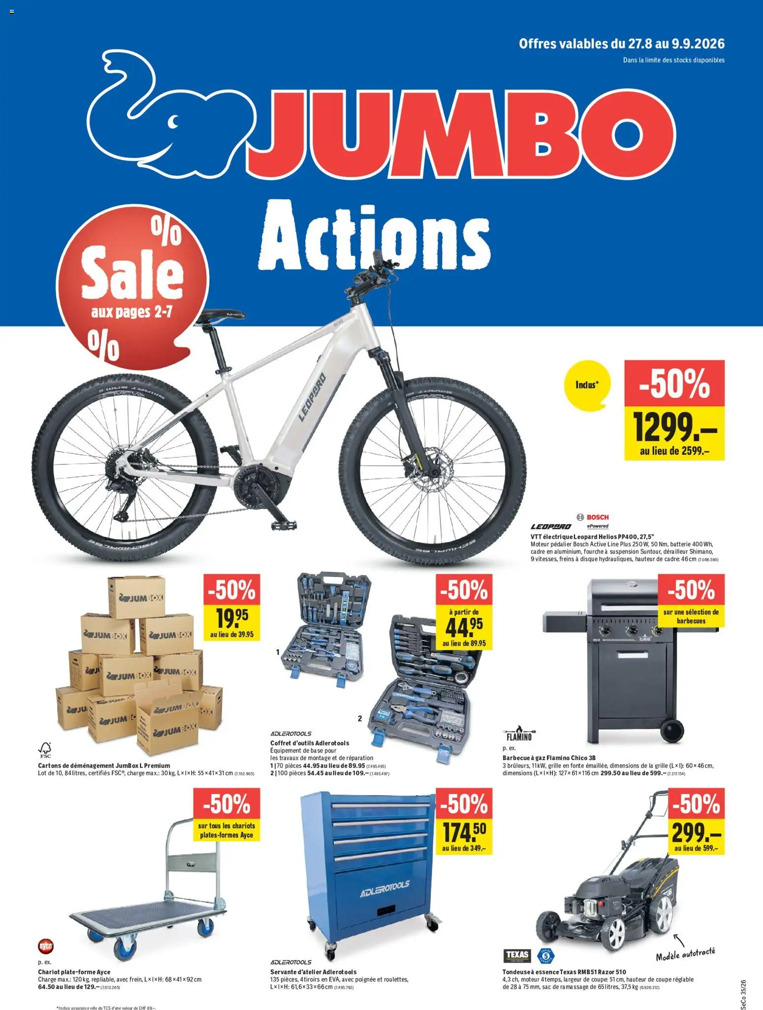 Jumbo aktionen FR – gültig ab 27.08.2026 | Seite: 1 | Produkte: Batterie, Bosch
