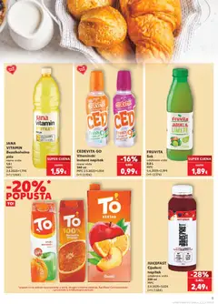 To Jabuka Naranča Nektar, Jabuka Naranča Nektar - Pregled kataloga iz trgovine Kaufland, vrijedi od 24.06.2026 | Stranica: 9 | Proizvodi: Sok, Jabuke, Ananas, Jabuka