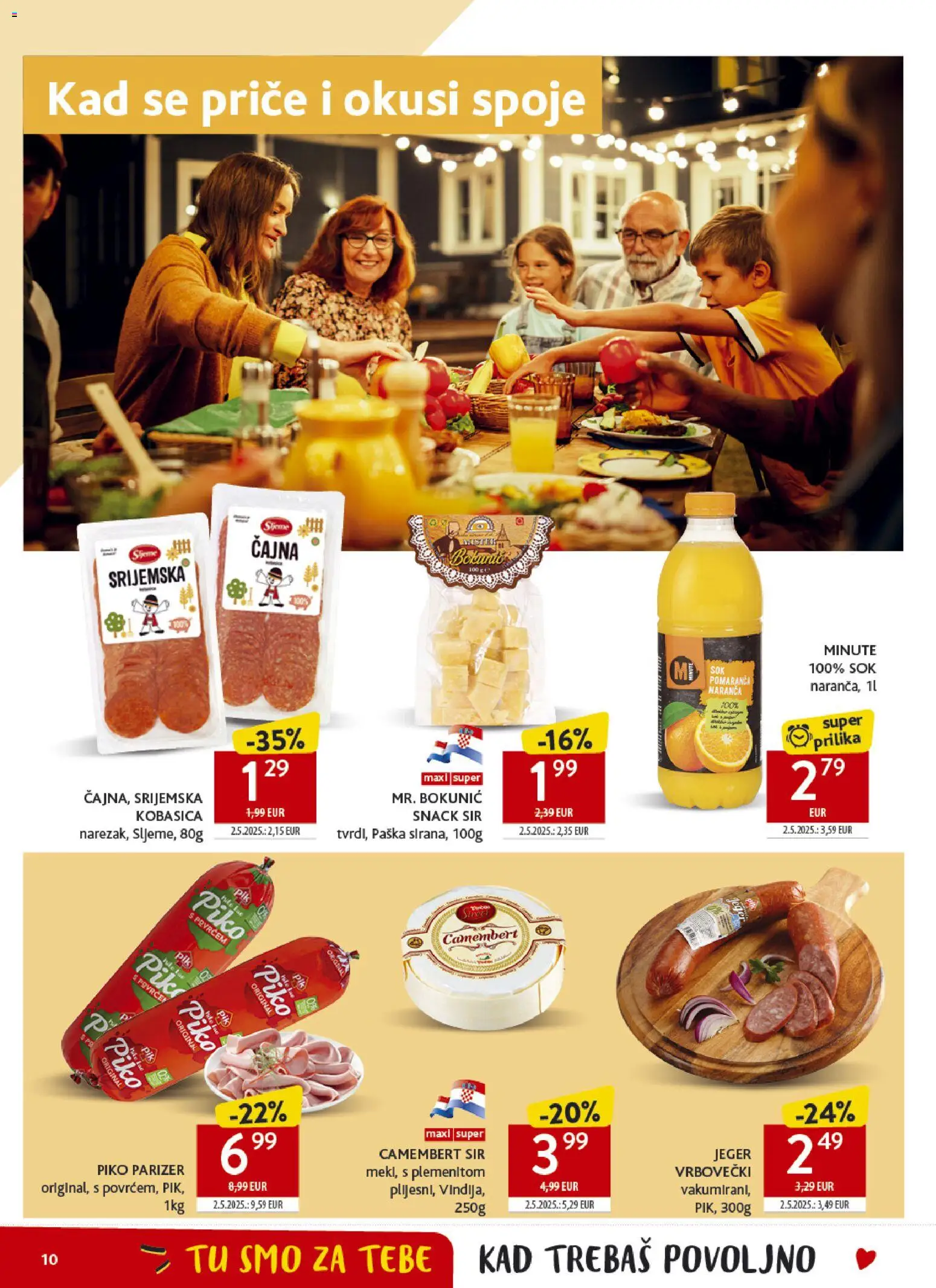 Konzum HR akciós ujság - amely érvényes a következő dátumtól: 13.05.2026 | Oldal: 10 | Termékek: Camembert