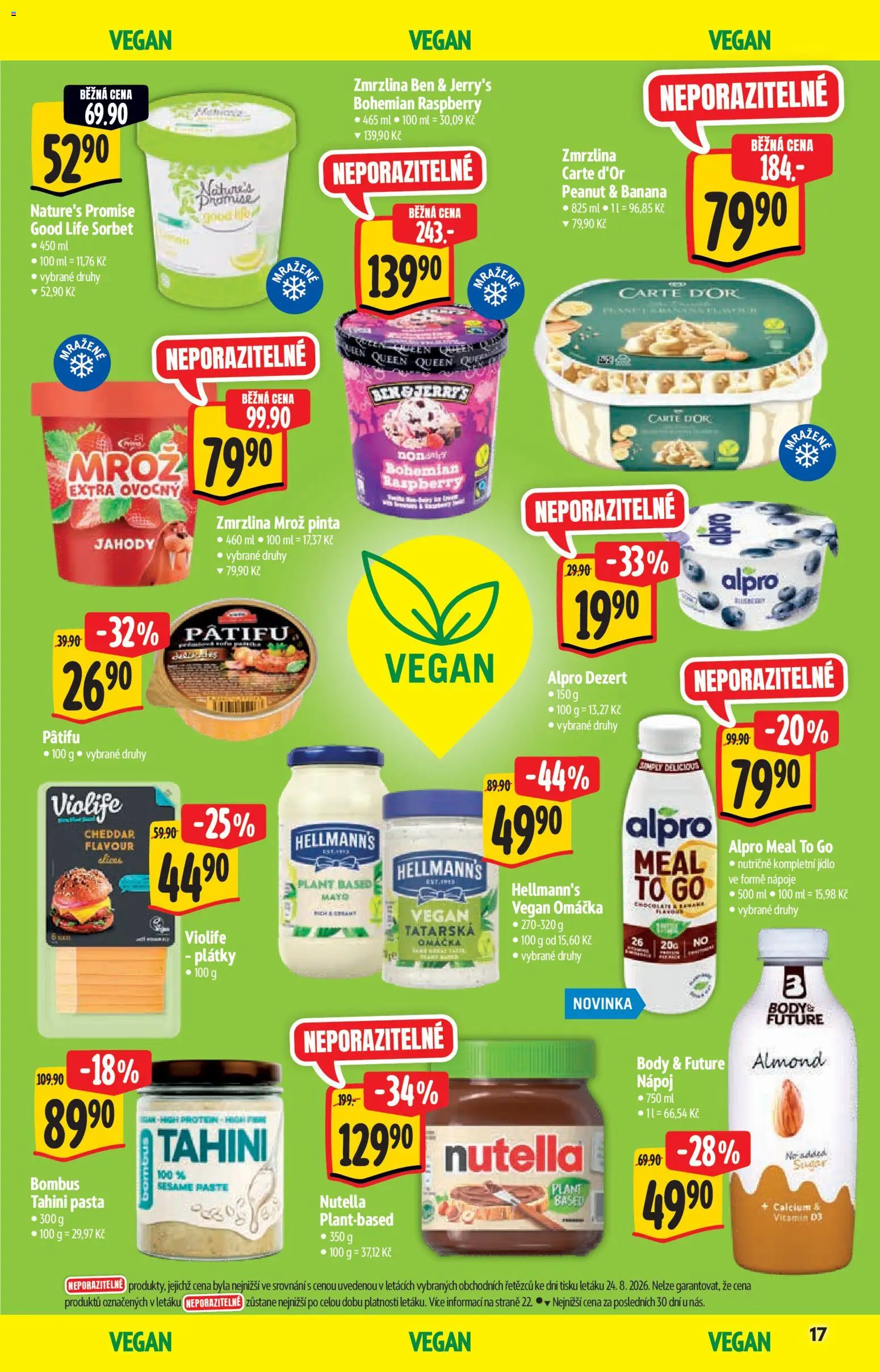 Albert katalog - Hypermarket - Bio od 02.09.2026 | Strana: 17 | Produkty: Vegan, Nápoje, Ben & Jerry's, Dezert