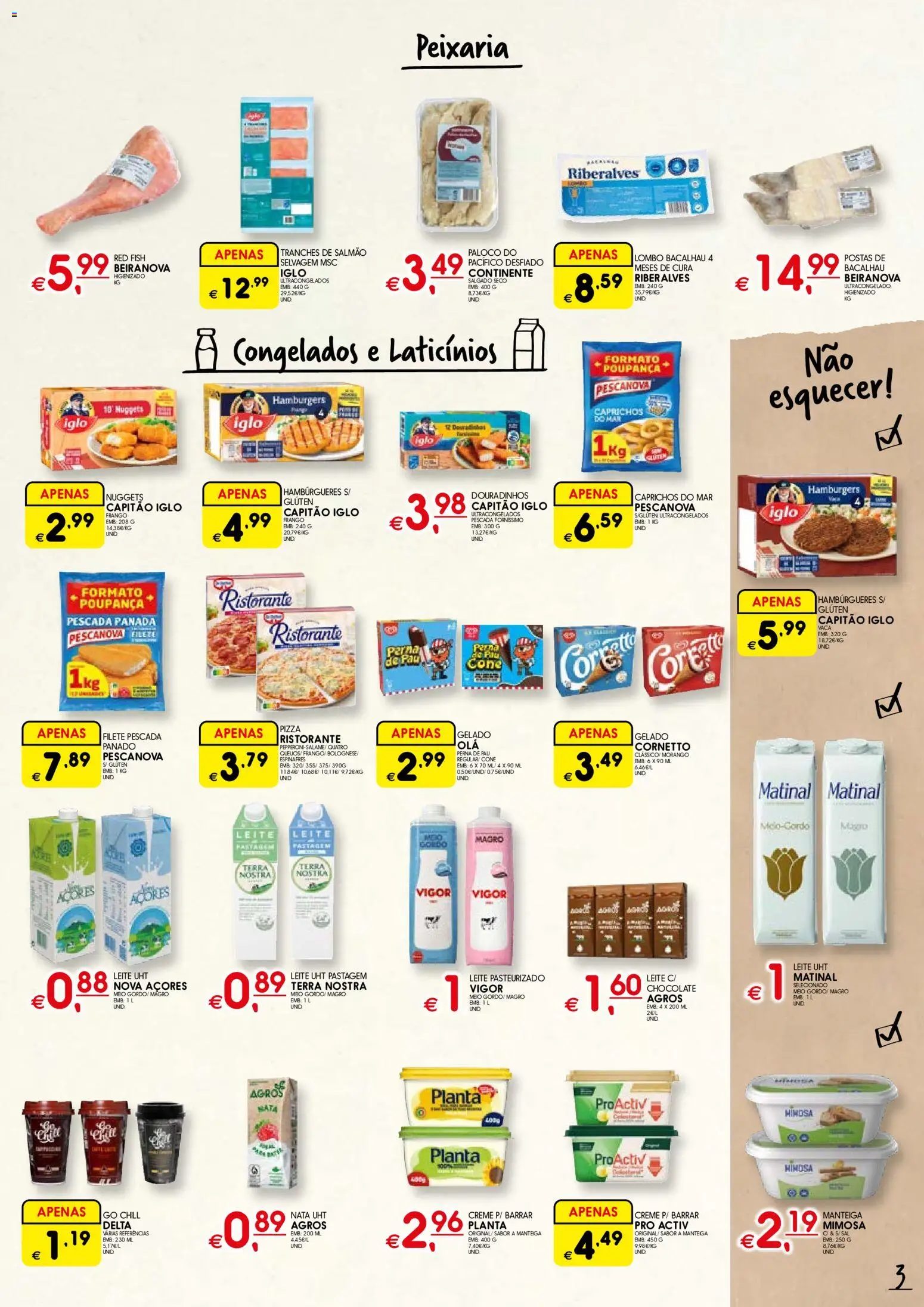 Meu Super Folheto │ válido de 28.05.2026 | Página: 3 | Produtos: Capitão iglo, Salmão, Manteiga, Nata