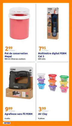 Action - Prévisualisation de Action catalogue valide à partir de 14/10/2026 | Page: 23 | Produits: Agrafeuse, Agrafeuse sans fil, Pot de conservation