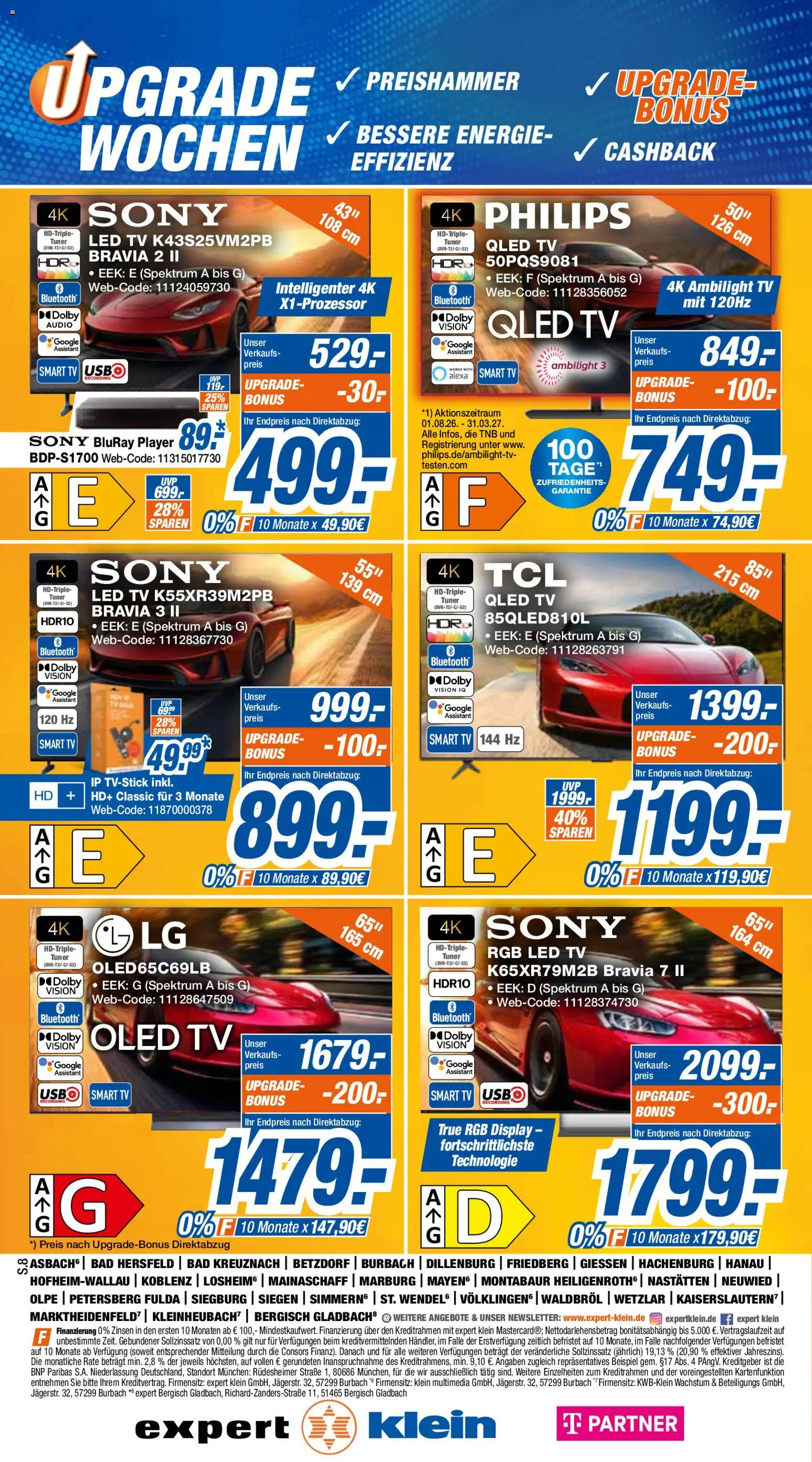 Expert Prospekt Giessen – gültig ab 28.09.2026 | Seite: 8 | Produkte: Bad, Smart TV, TV, Player