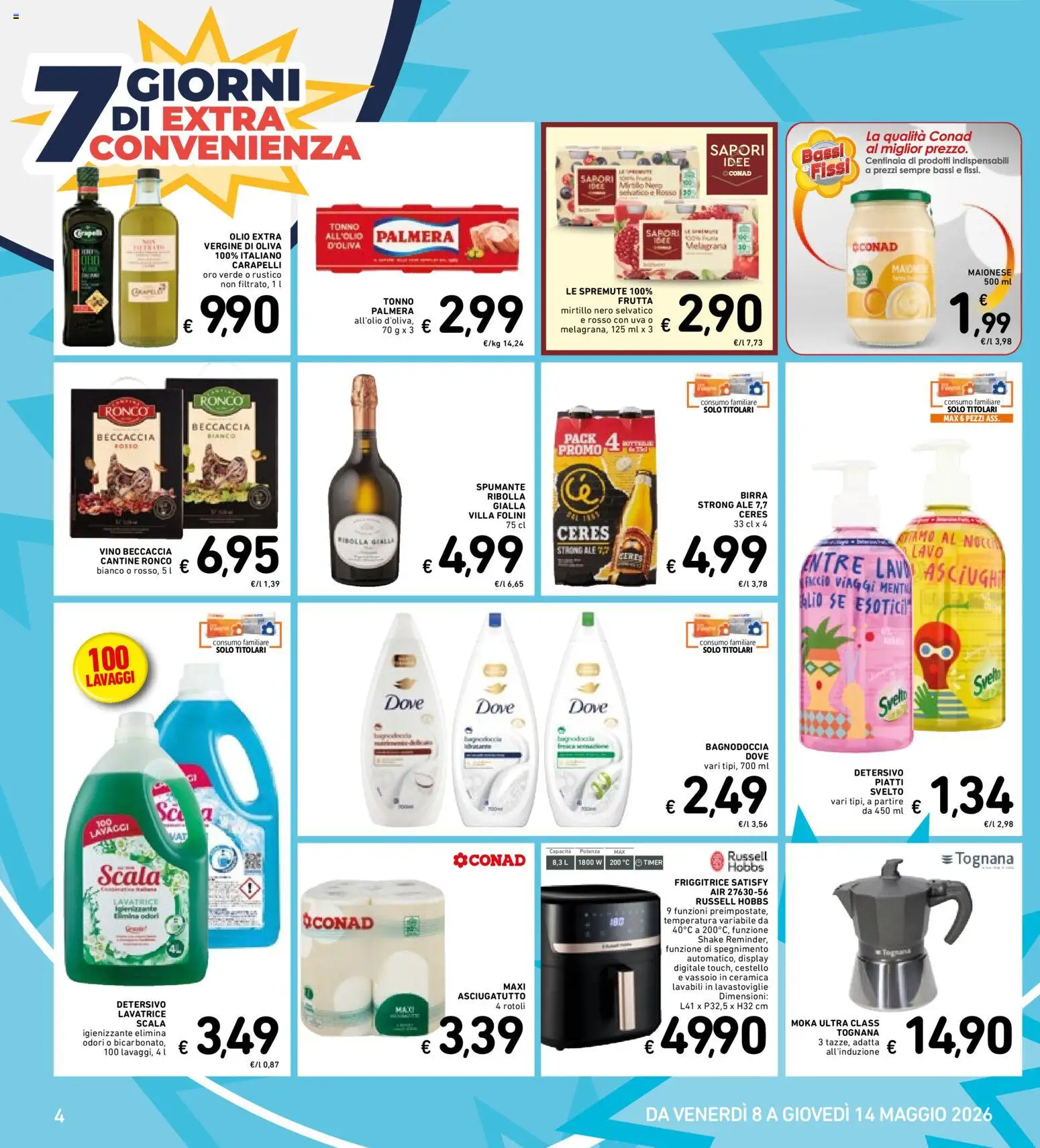Volantino Spazio Conad del 30.04.2026 | Pagina: 31 | Prodotti: Maionese, Lavatrice, Lavastoviglie, Tonno