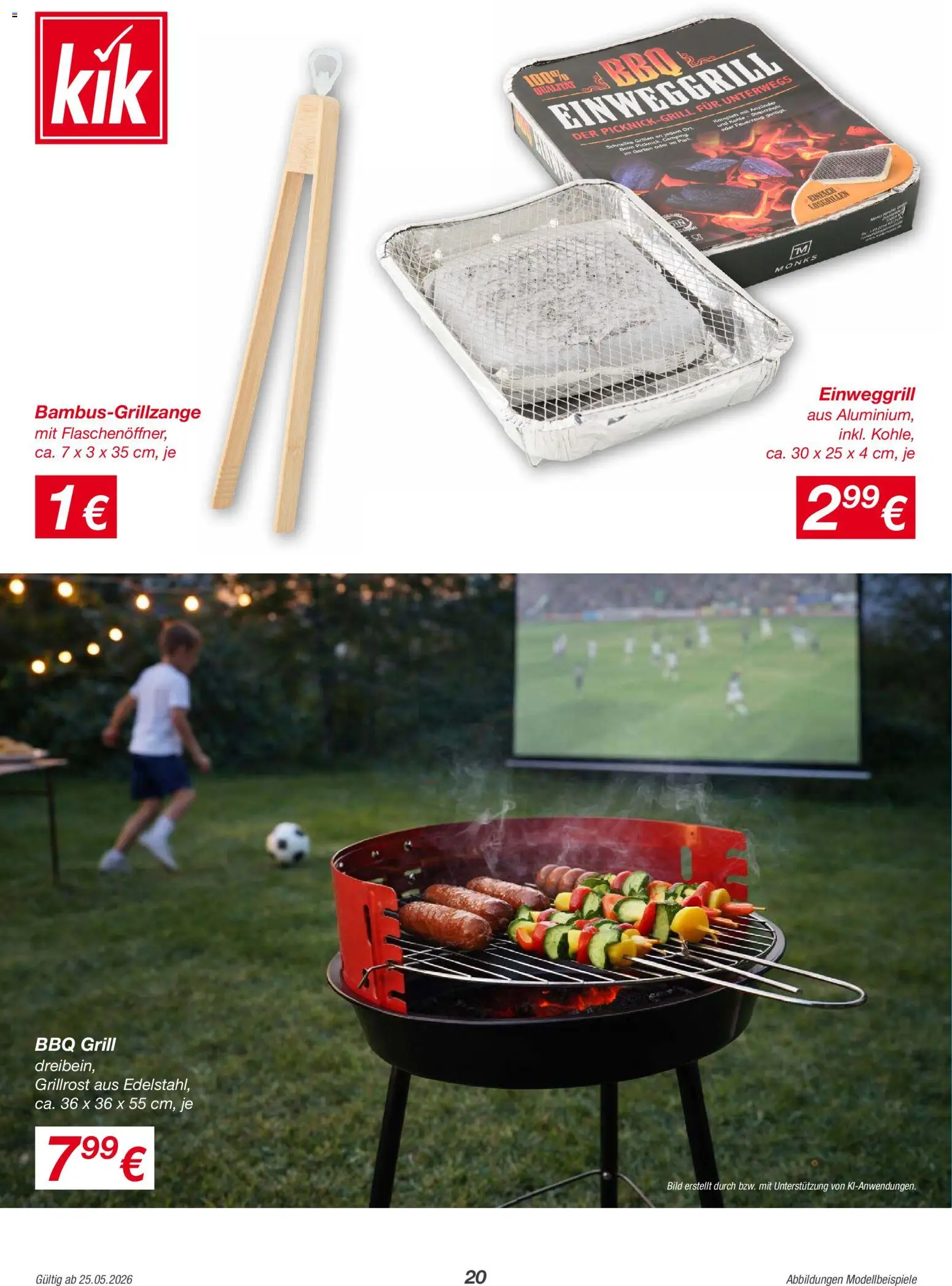 Kik Prospekt – gültig ab 25.05.2026 | Seite: 20 | Produkte: Grill
