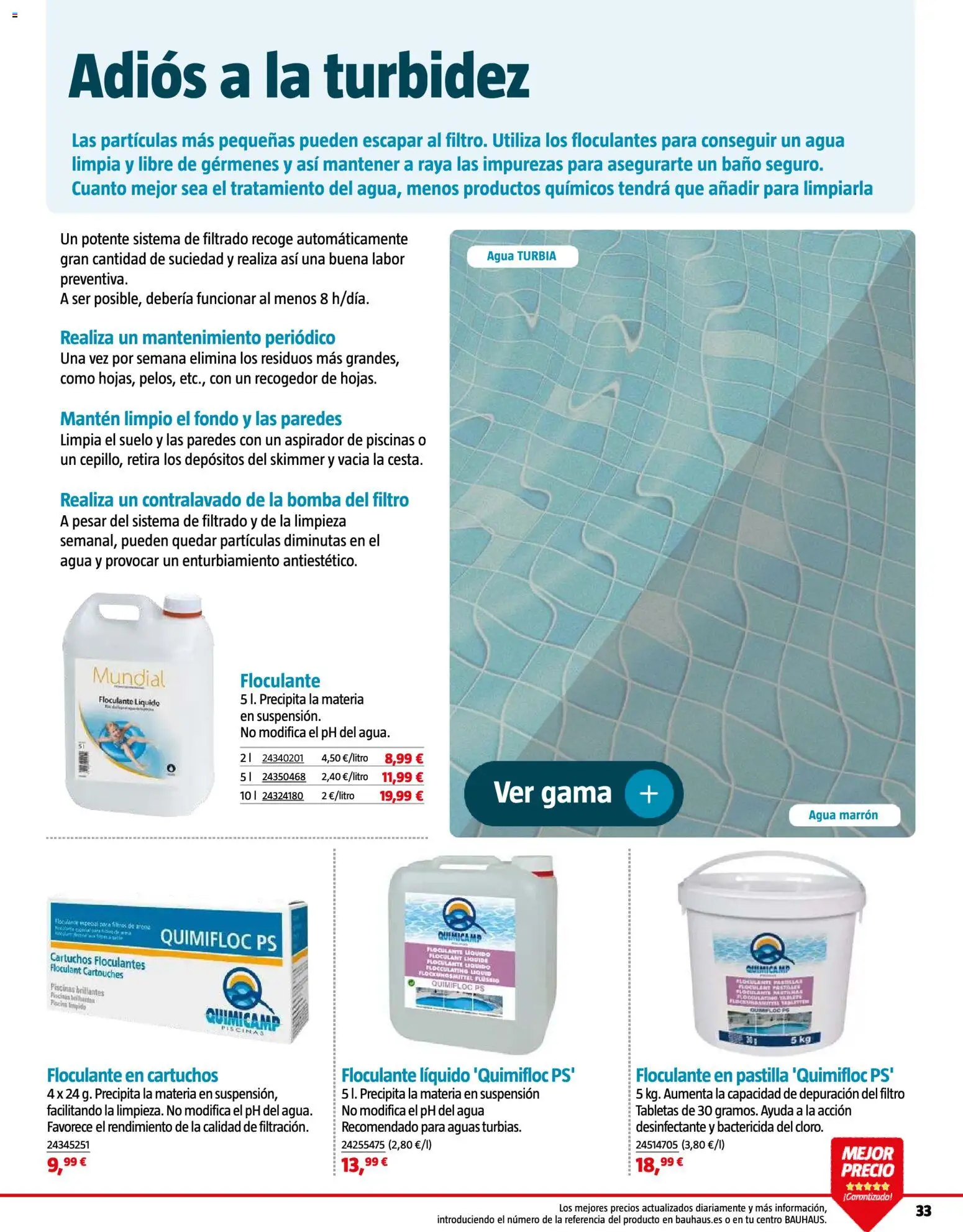 Bauhaus Piscinas 2026 │ válido desde el 01.06.2026 | Página: 33 | Productos: Aspirador, Baño
