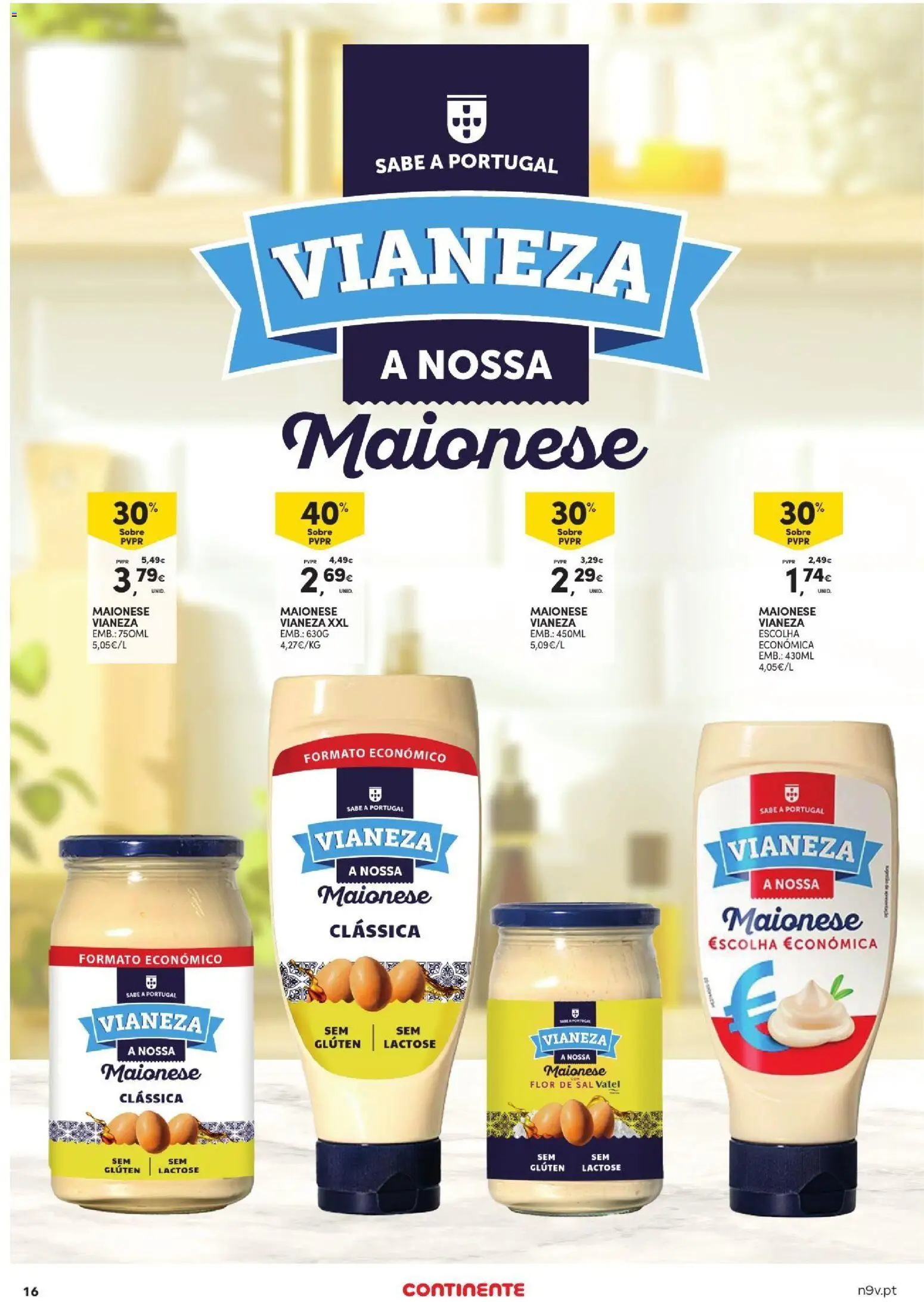Continente Açores │ válido de 03/09/2026 | Página: 16 | Produtos: Sal, Maionese