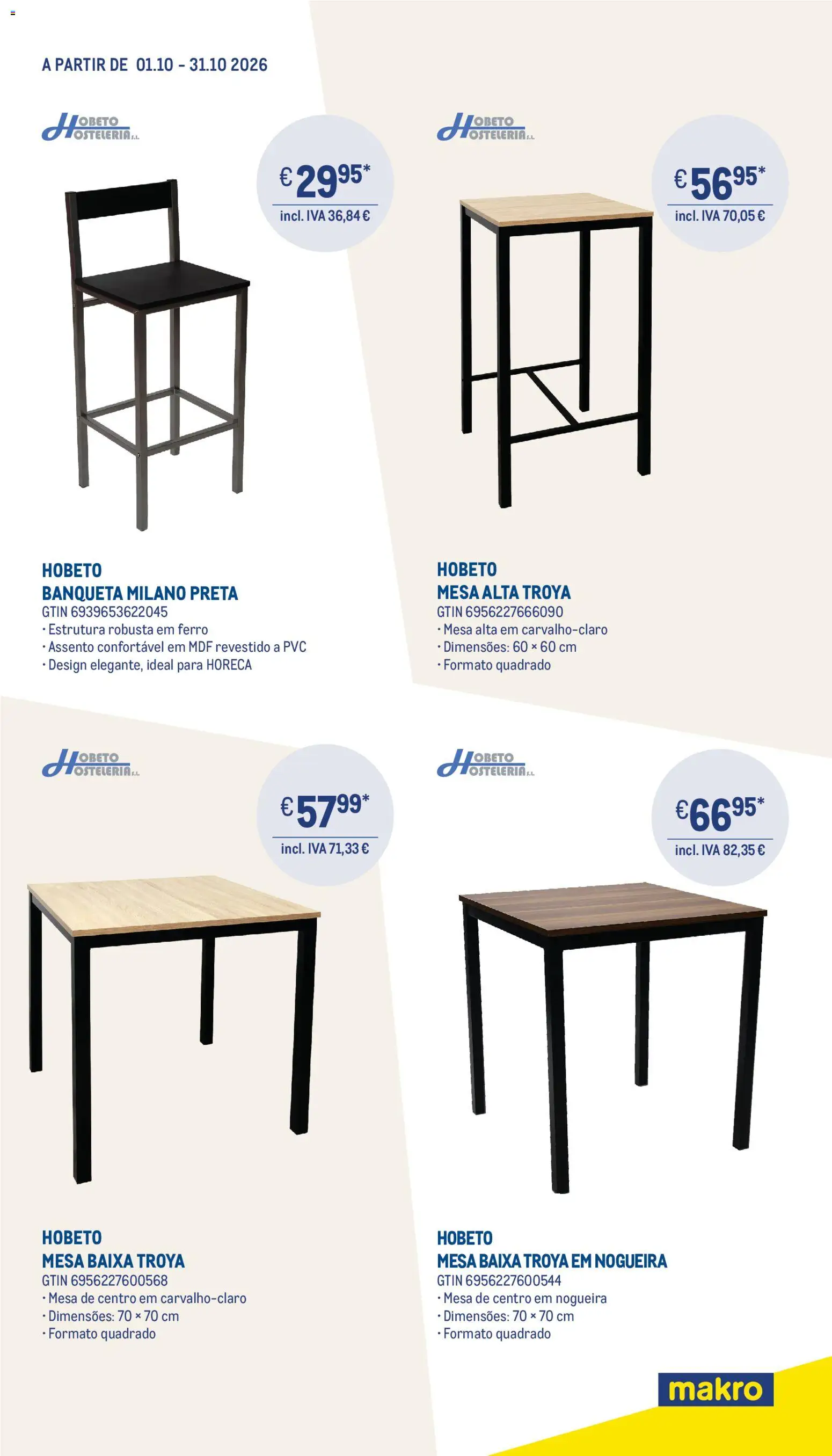Makro Renove o interior do seu negócio │ válido de 01/10/2026 | Página: 3 | Produtos: Ferro, Mesa