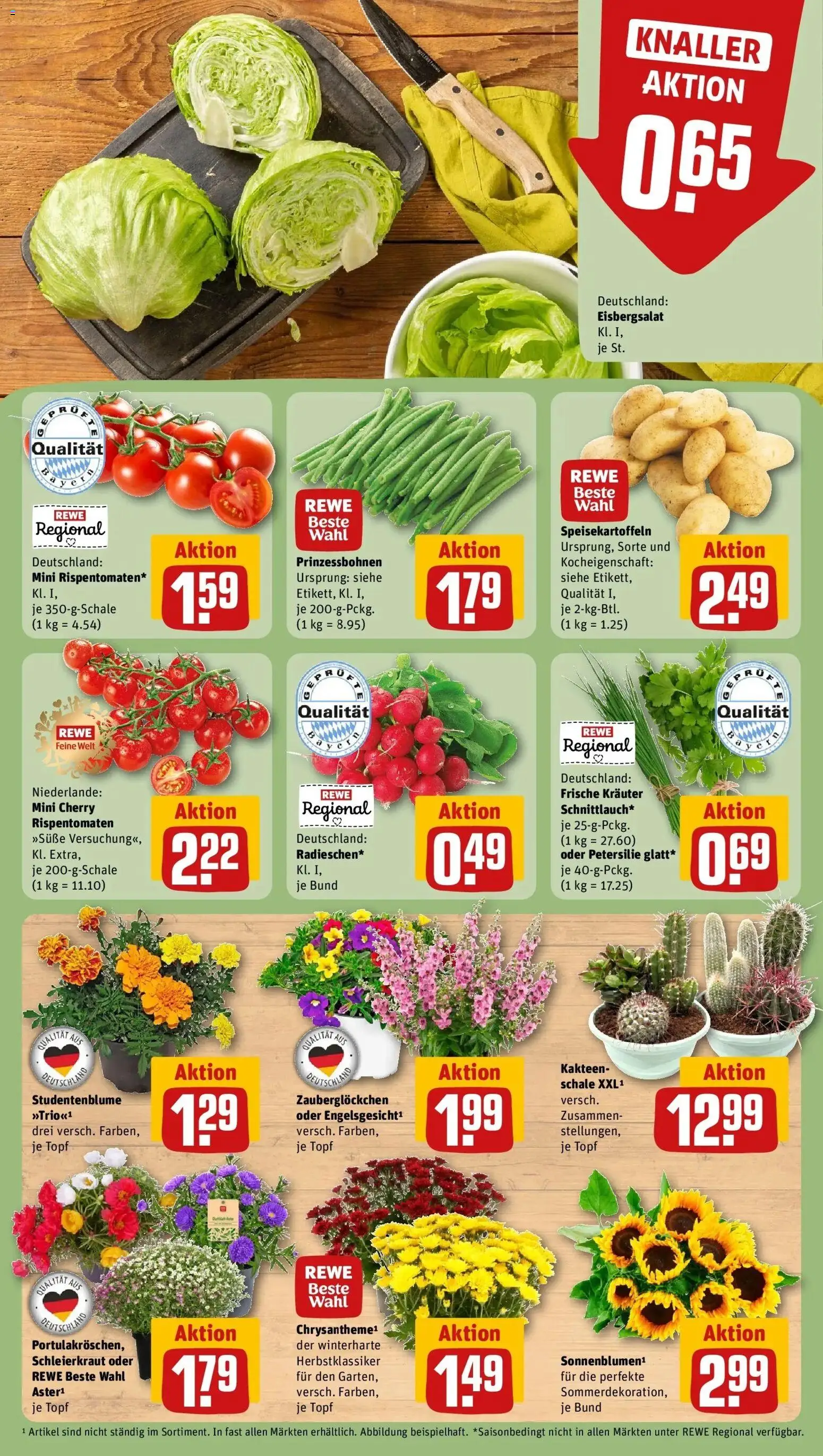 Rewe Prospekt Nürnberg / Maxfeld – gültig ab 05.07.2026 | Seite: 7 | Produkte: Eisbergsalat, Petersilie
