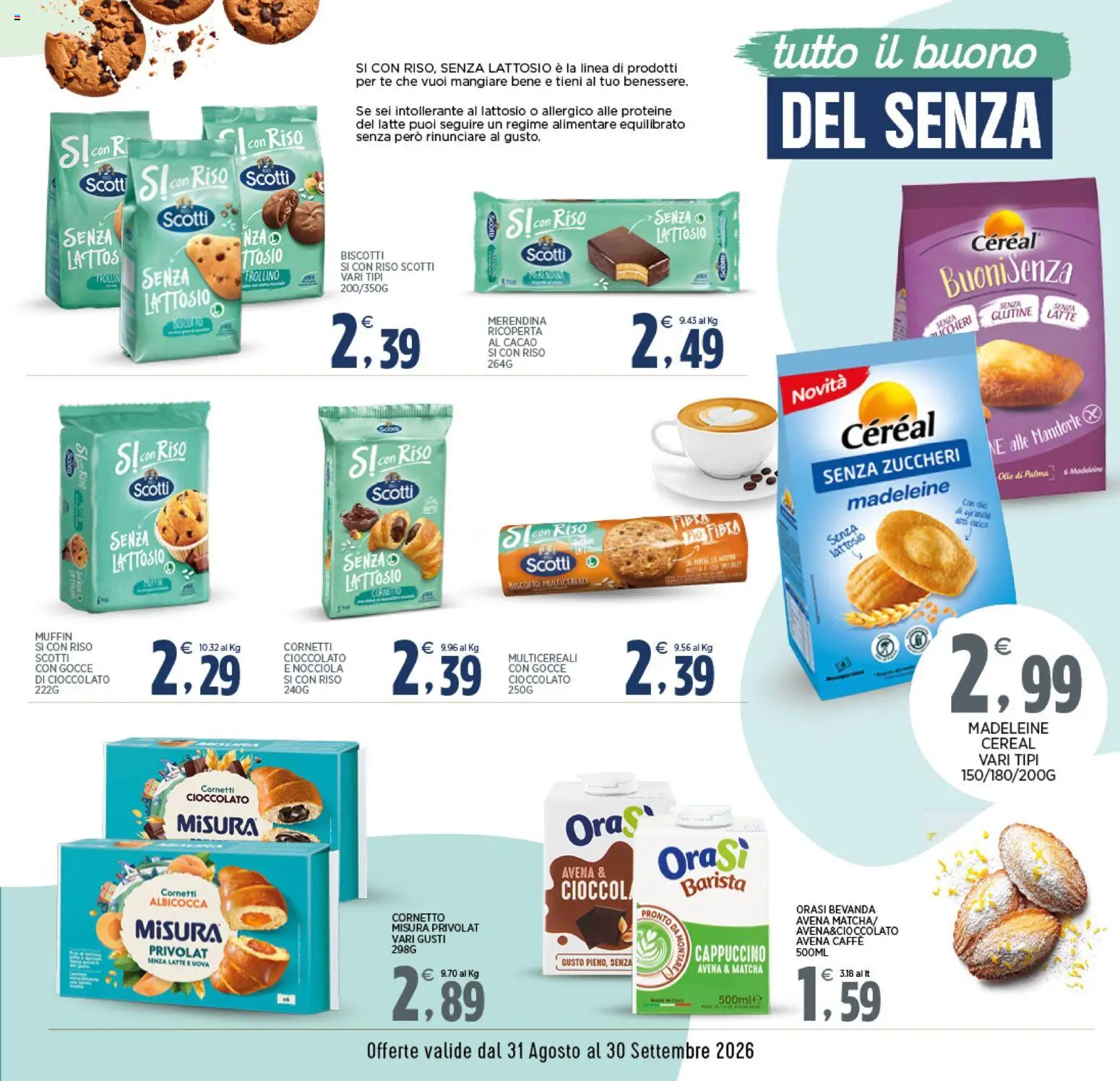 Volantino Interspar del 31/08/2026 | Pagina: 7 | Prodotti: Riso, Biscotti, Matcha, Paccheri