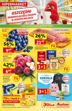 Pogląd oferty "Auchan gazetka - 30 Lat Hipermarket" - ważna od 23.07.2026