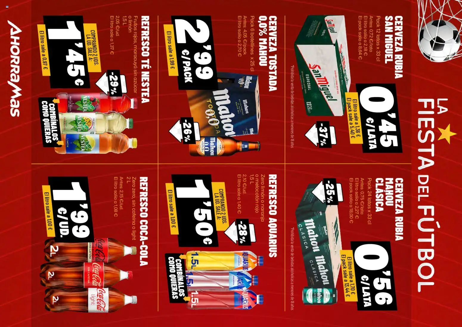 AhorraMas folleto │ válido desde el 09/07/2026 | Página: 10 | Productos: Cerveza, Té, Melocotón rojo