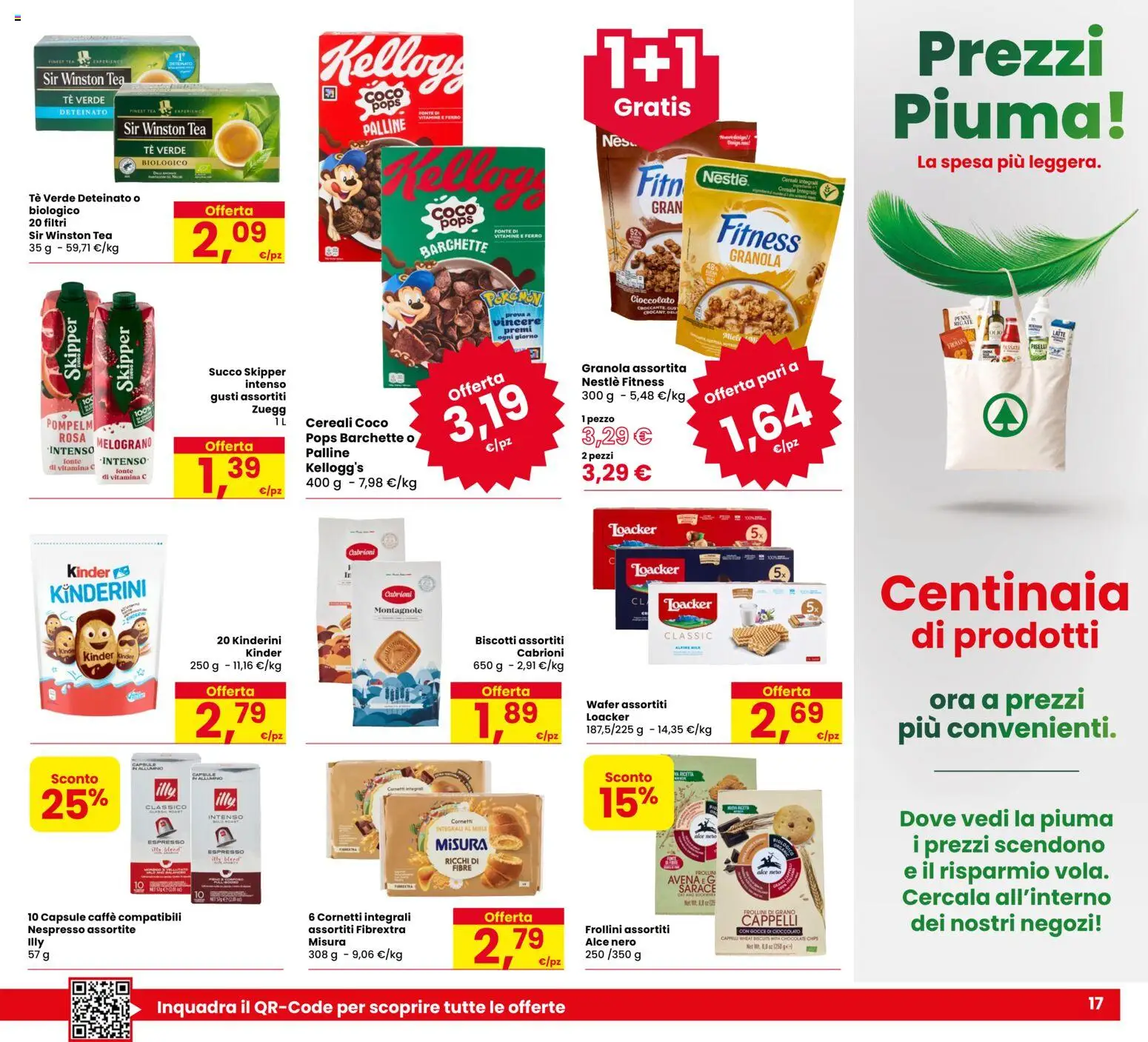 Volantino Despar del 17/09/2026 | Pagina: 17 | Prodotti: Cereali, Biscotti, Piselli, Frollini