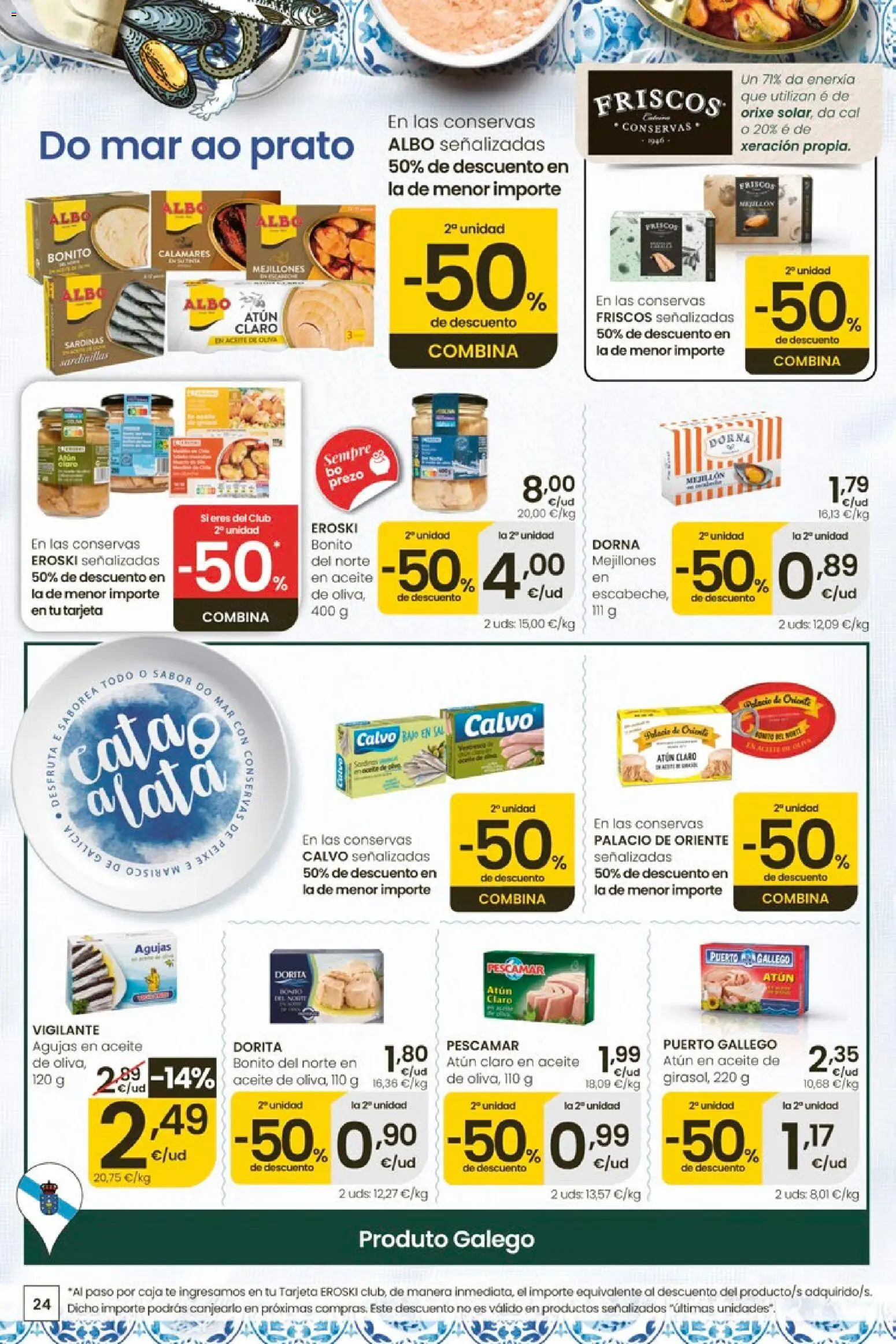 Eroski Quieres ahorrar conmigo │ válido desde el 14.05.2026 | Página: 24 | Productos: Aceite, Té, Caja, Atún claro