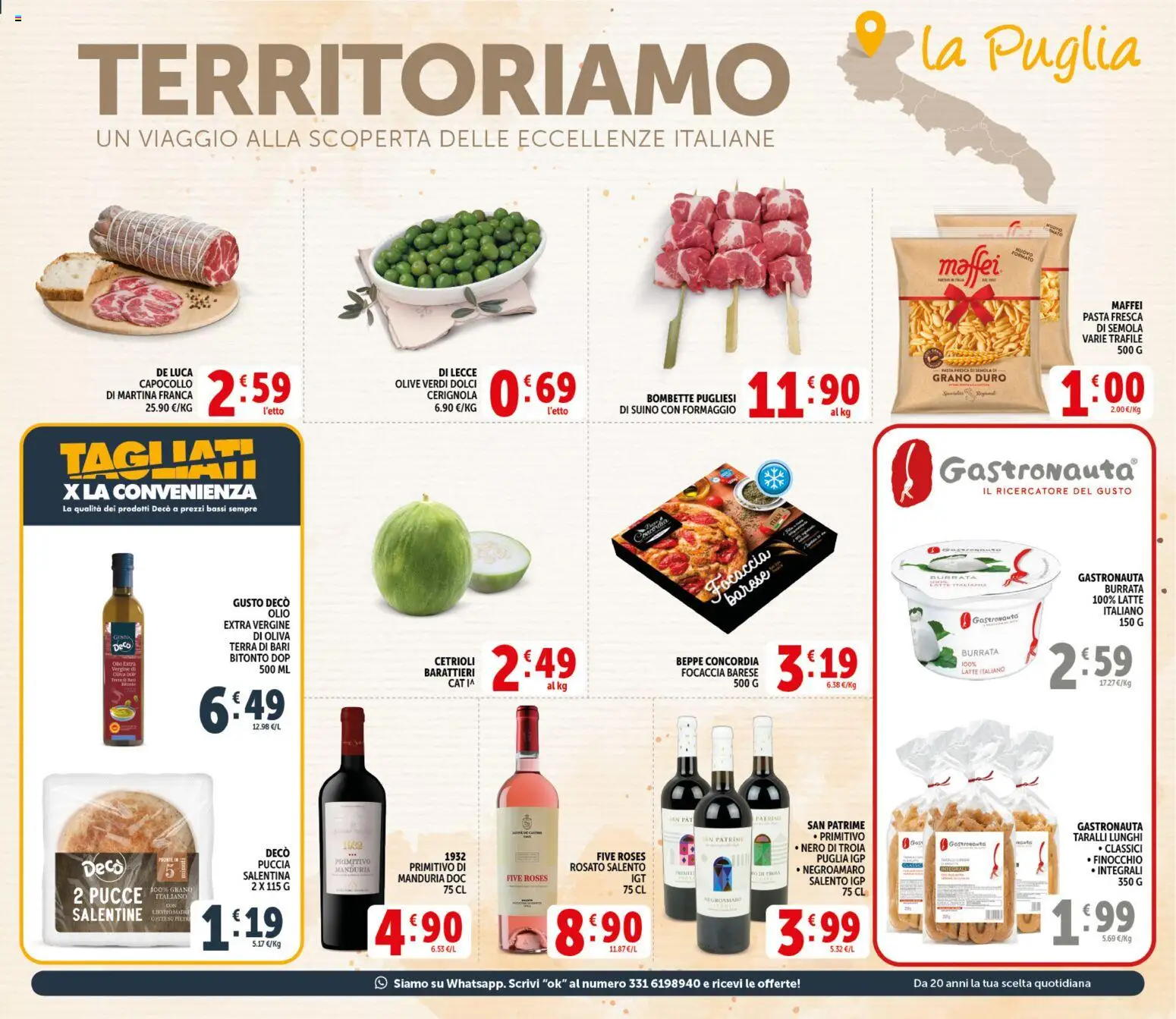 Volantino Decò del 20.05.2026 | Pagina: 11 | Prodotti: Cetrioli, Latte, Olio, Terra