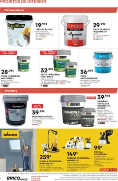 Pré-visualização BricoMarché F06 - Folheto Catálogo Projetos de Interior válido de 23.04.2026 | Página: 2 | Produtos: Pistola de pintura, Tinta, Creme