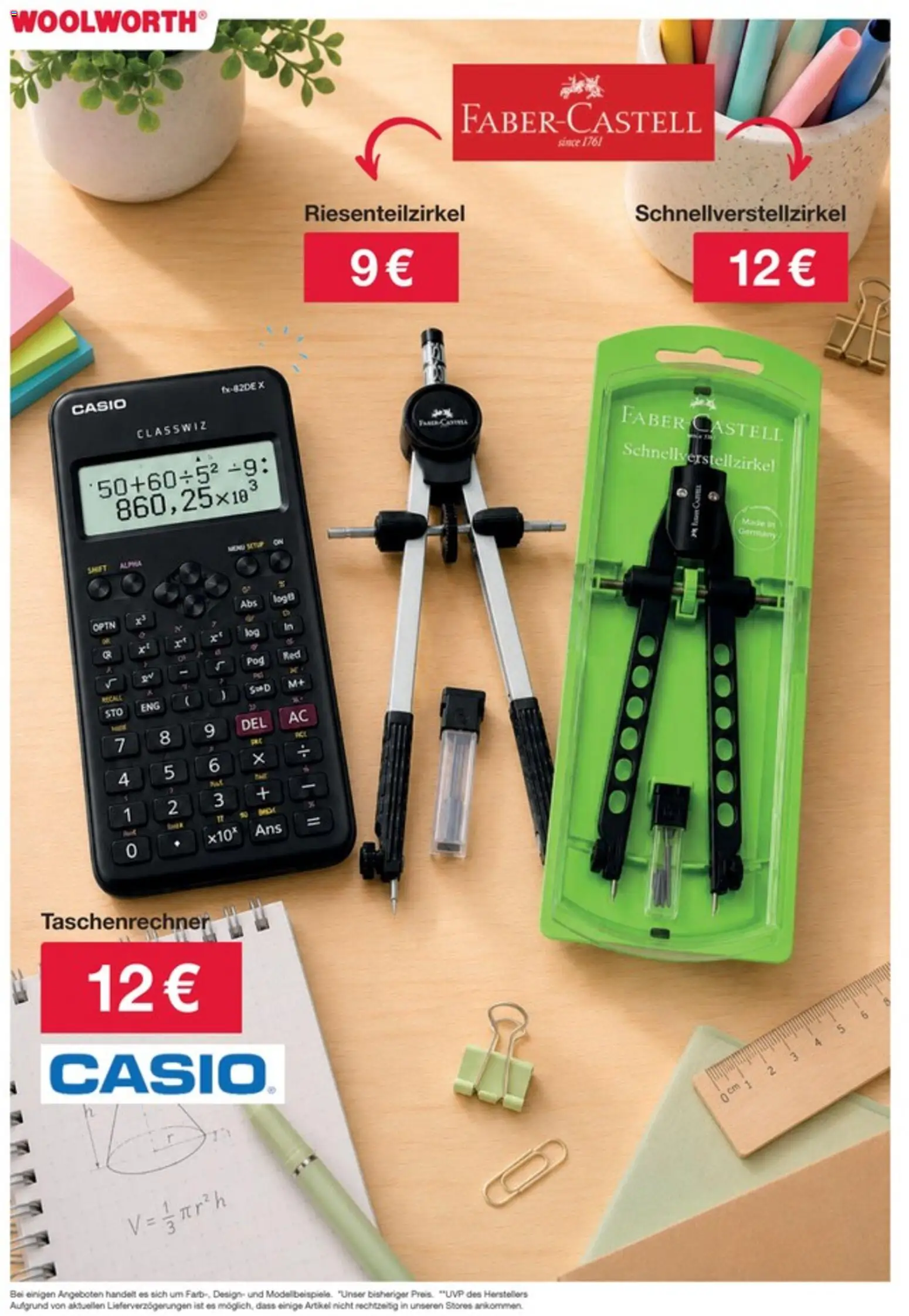 Woolworth Prospekt – gültig ab 09.07.2026 | Seite: 4 | Produkte: Taschenrechner