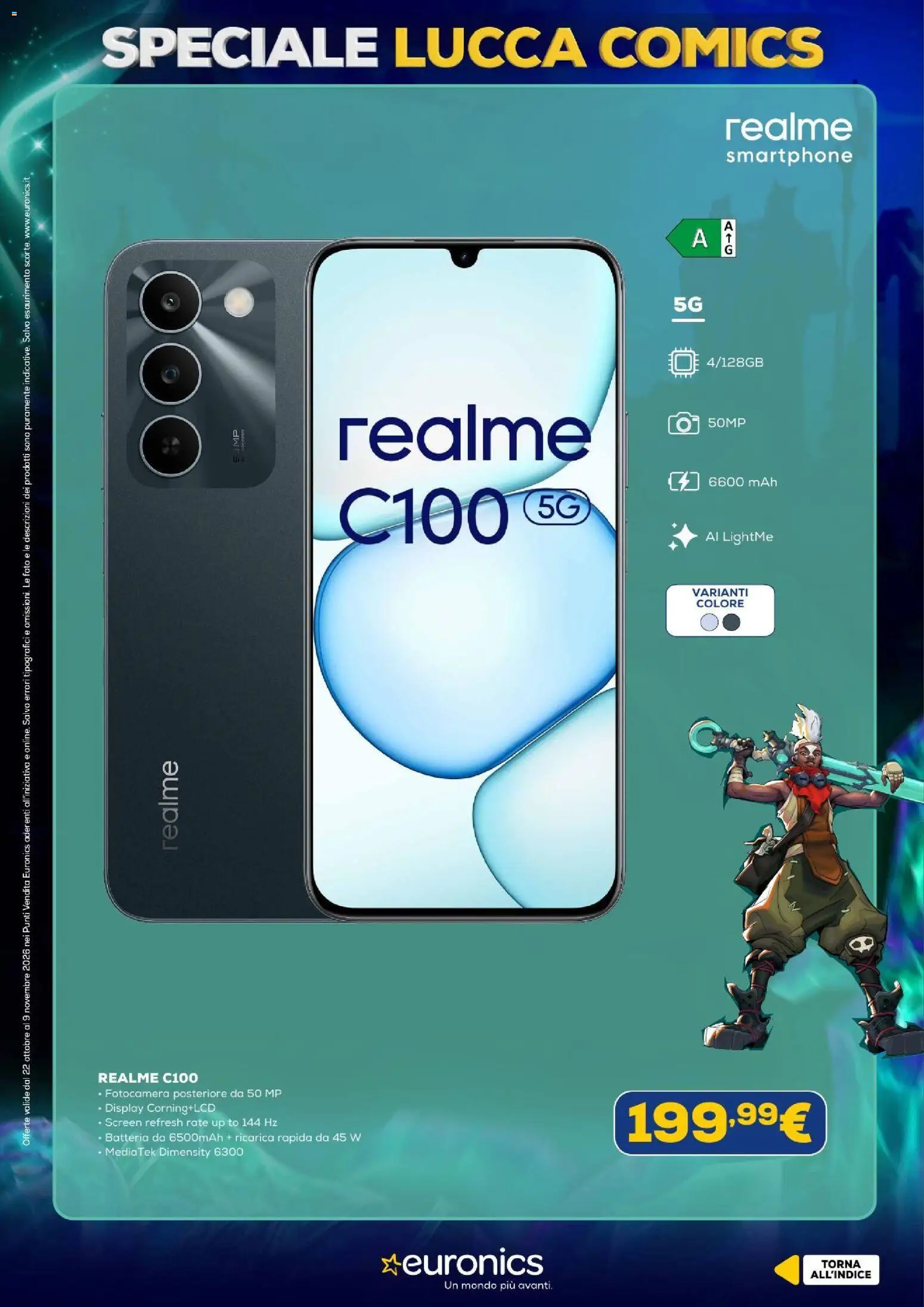Volantino Euronics del 22/10/2026 | Pagina: 10 | Prodotti: Smartphone, Fotocamera, Batteria