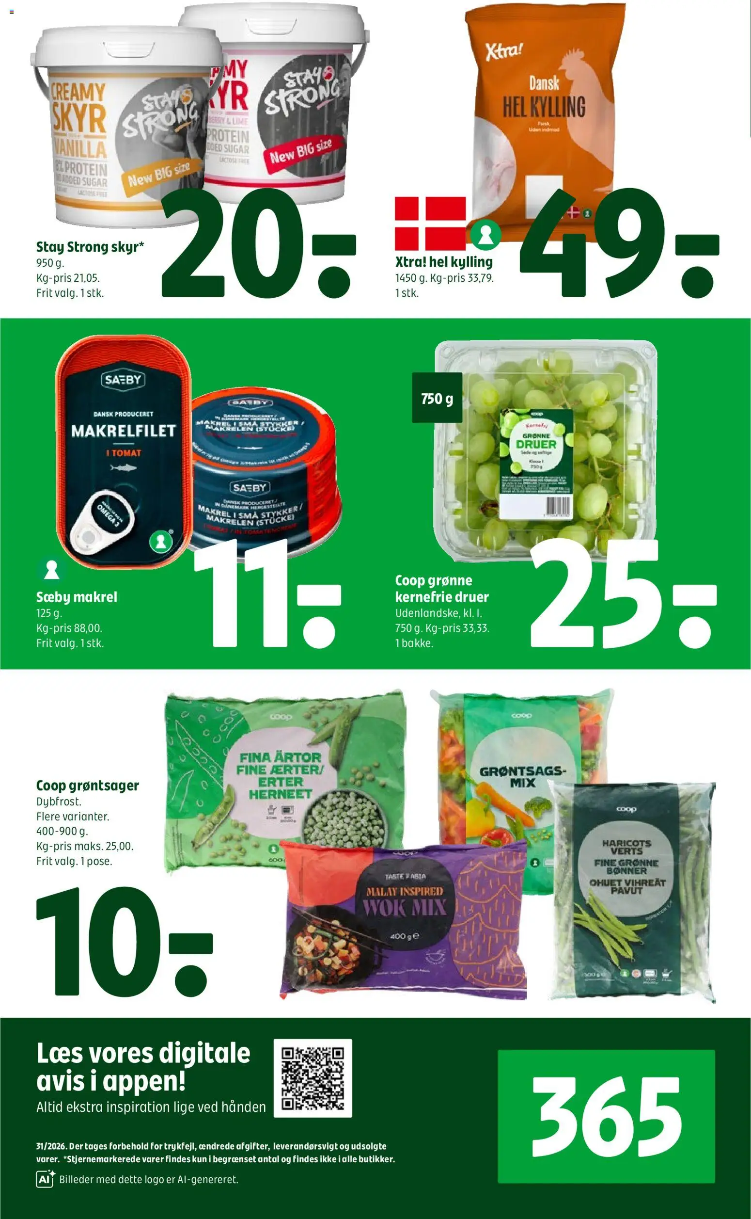 Coop 365 tilbudsavis – gyldig fra 30/07/2026 | Side: 2 | Produkter: Skyr, Lime, Bønner, Makrel