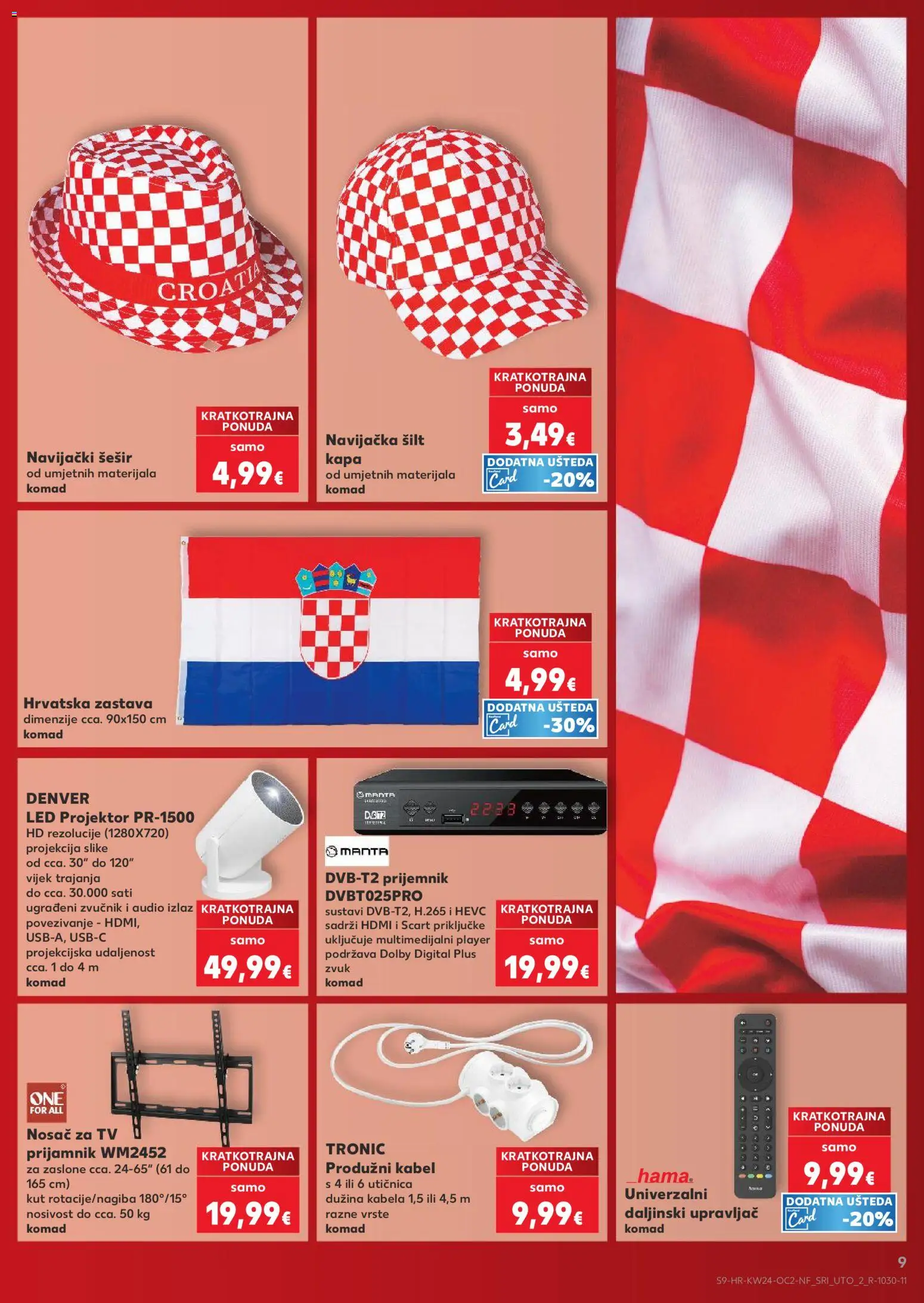 Kaufland katalog | vrijedi od 10.06.2026 | Stranica: 9 | Proizvodi: Utičnica, Šešir, Kapa, Audio