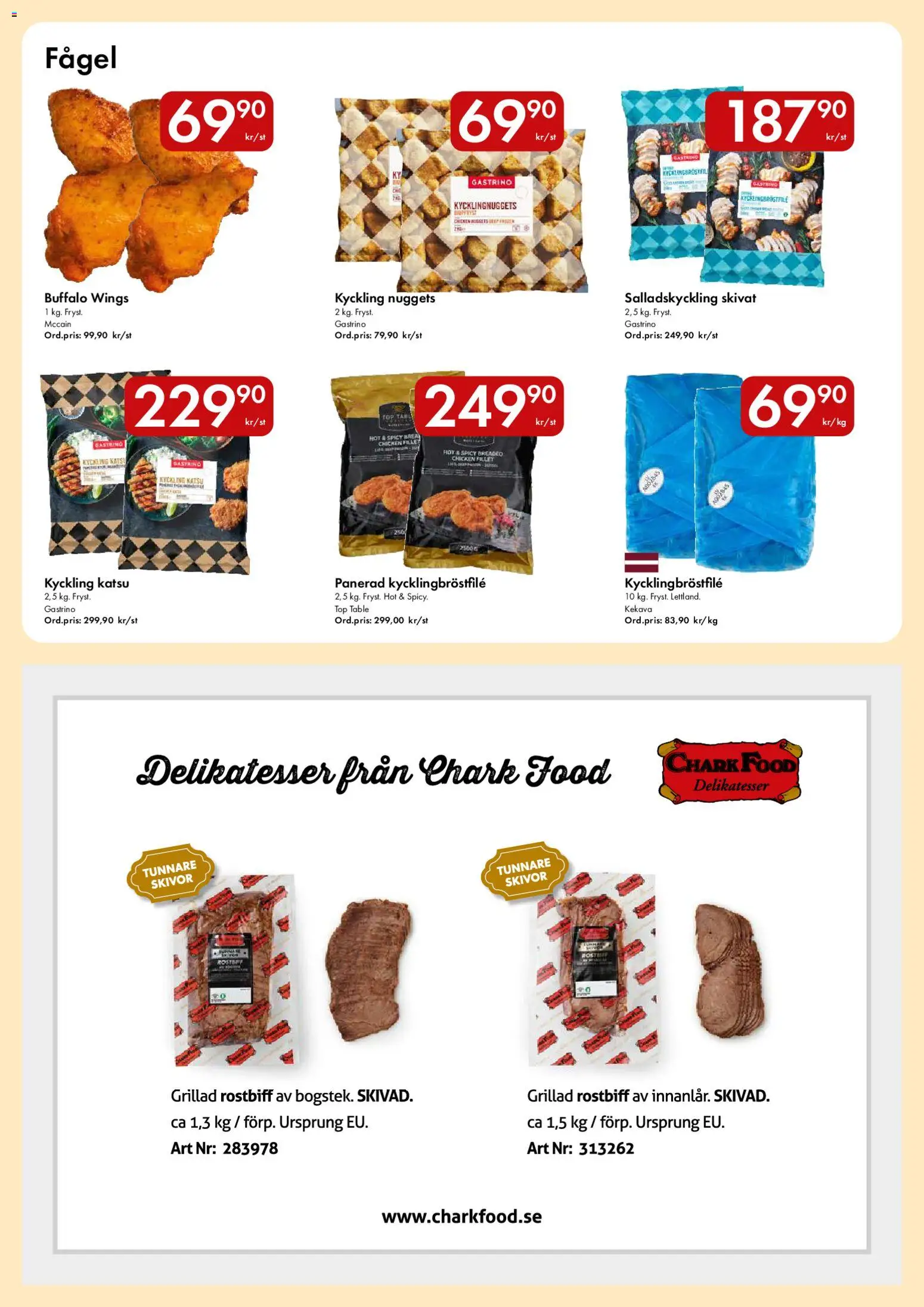 Snabbgross reklamblad aktuell från 10/08/2026 | Sida: 4 | Produkter: Rostbiff, Kyckling