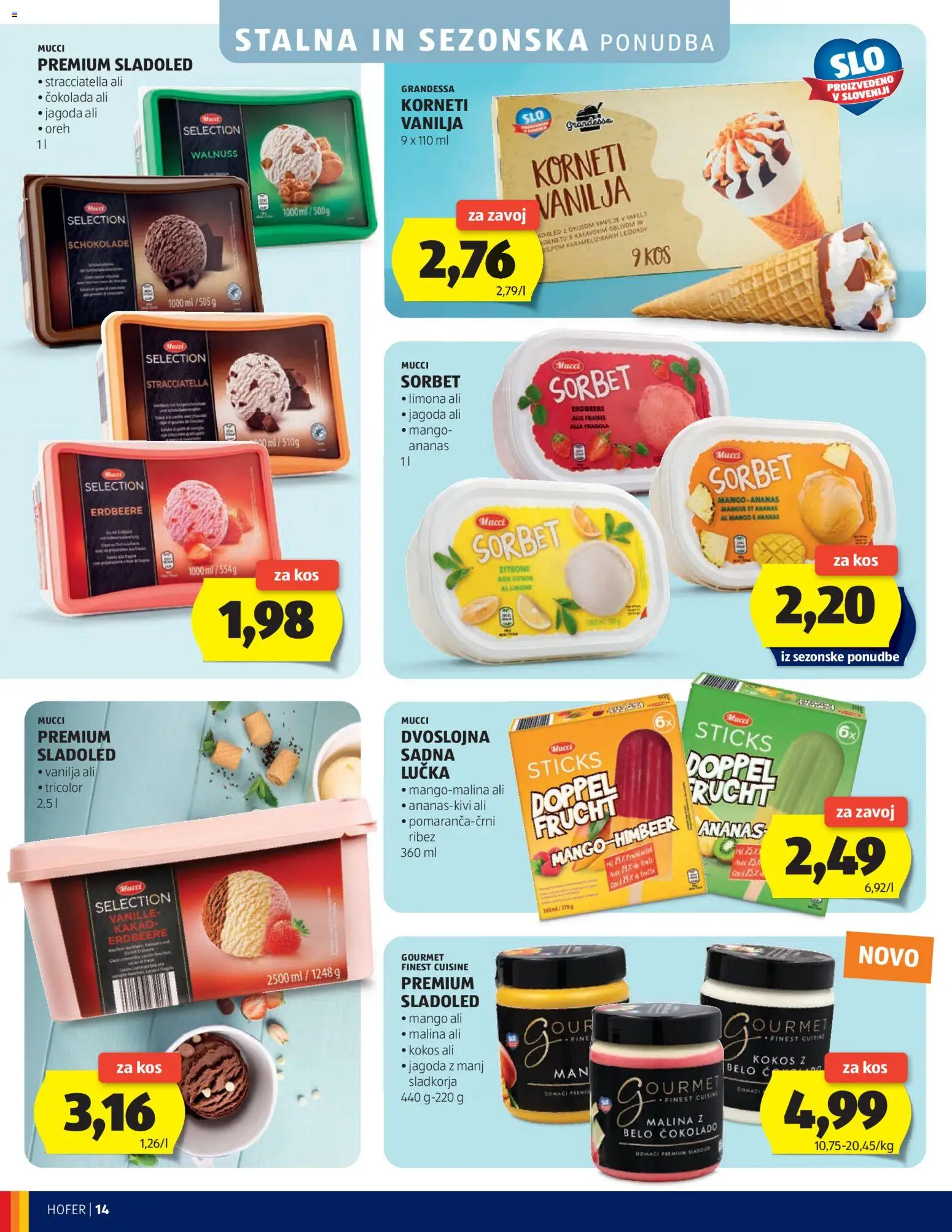 Hofer SI katalog | vrijedi od 13.05.2026 | Stranica: 14 | Proizvodi: Čokolada, Ananas, Sladoled, Kakao