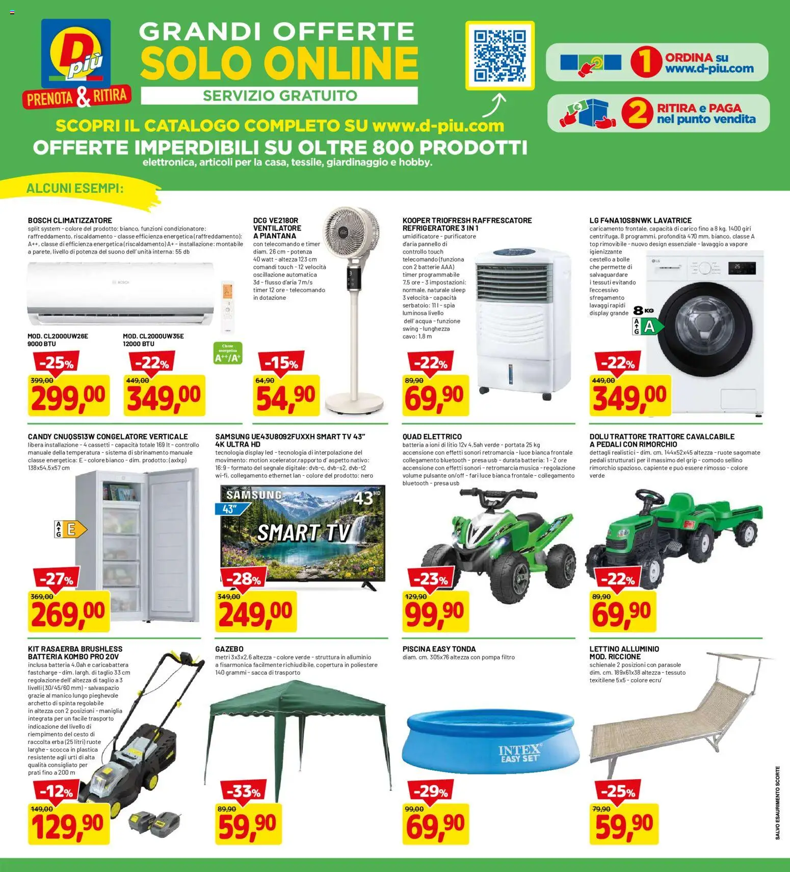 Volantino D Più del 08.06.2026 | Pagina: 19 | Prodotti: Telecomando, smart TV, Congelatore, Condizionatore