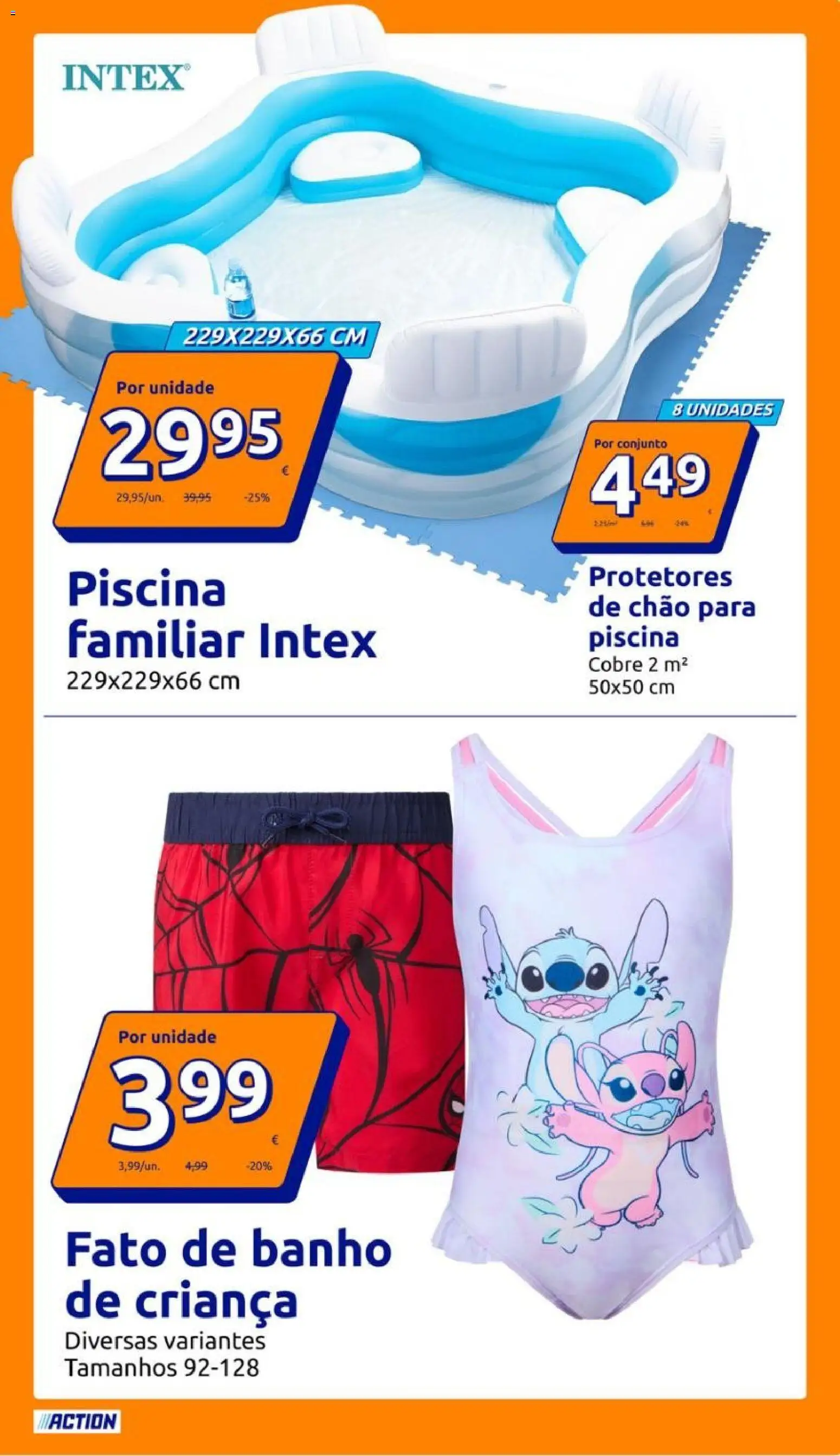 Action folheto │ válido de 24/06/2026 | Página: 13 | Produtos: Piscina, Banho, Fato de banho, Fato