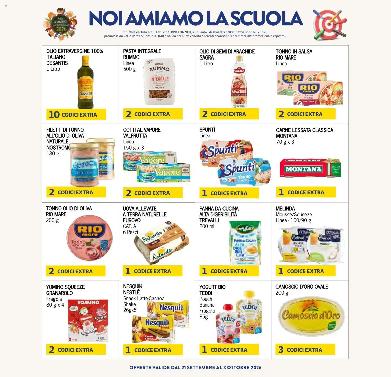 Volantino Eté del 22/09/2026 | Pagina: 28 | Prodotti: Uova, Ceci, Olio di Oliva, Terra
