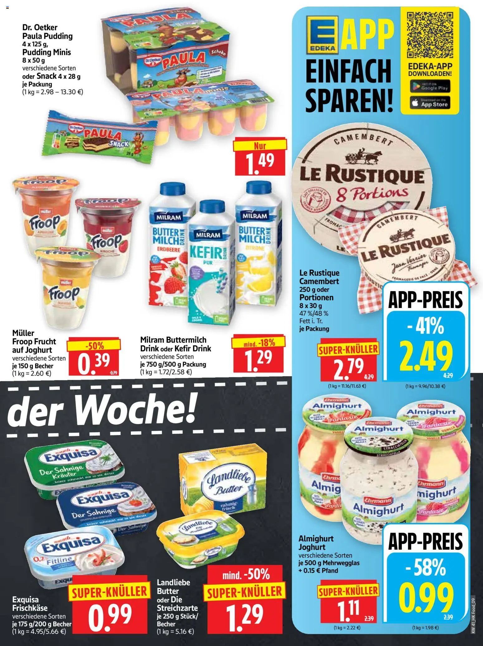 HERKULES Prospekt – gültig ab 05.10.2026 | Seite: 9 | Produkte: Froop, Buttermilch, Pudding, Camembert