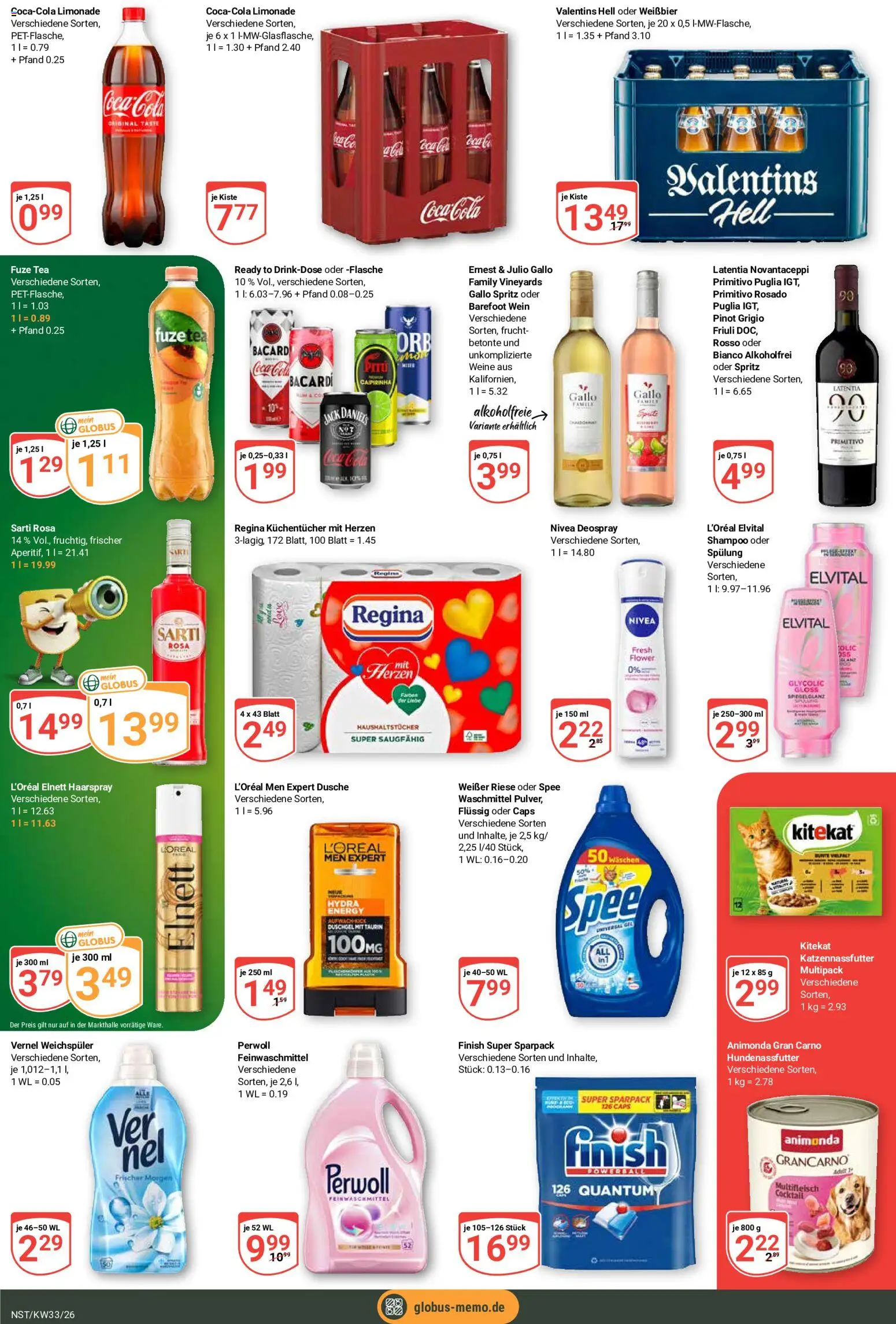 Globus Prospekt Neustadt a.d. Weinstraße – gültig ab 10.08.2026 | Seite: 6 | Produkte: Coca cola, Shampoo, Spülung, Duschgel
