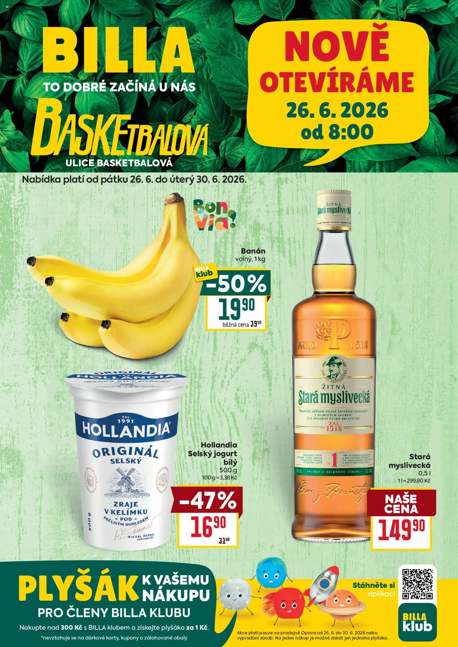 Billa leták - Basketbalová od 26.06.2026 | Strana: 1