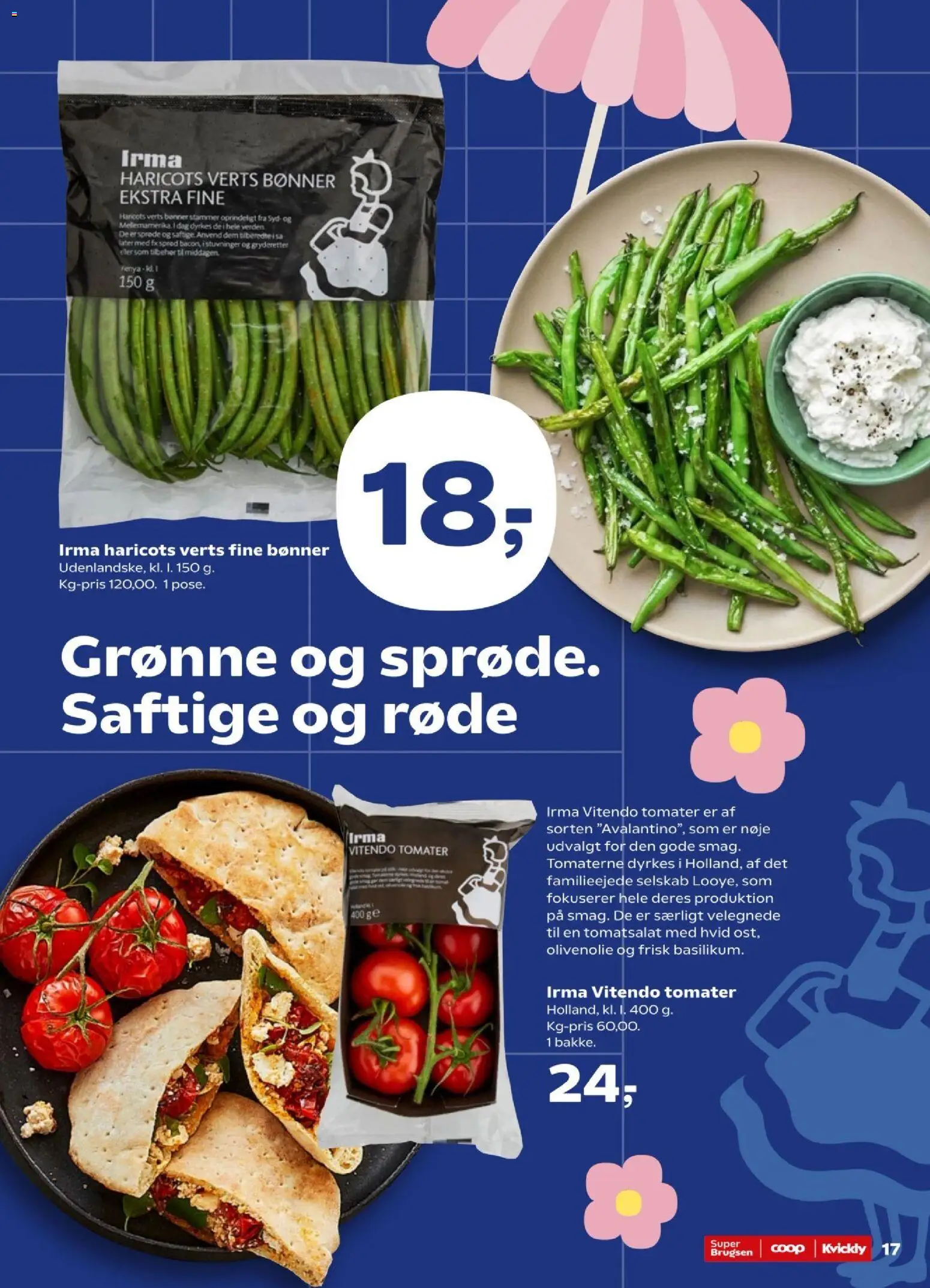 Kvickly tilbudsavis – gyldig fra 02/07/2026 | Side: 19 | Produkter: Tomater, Bønner, Olivenolie, Søm