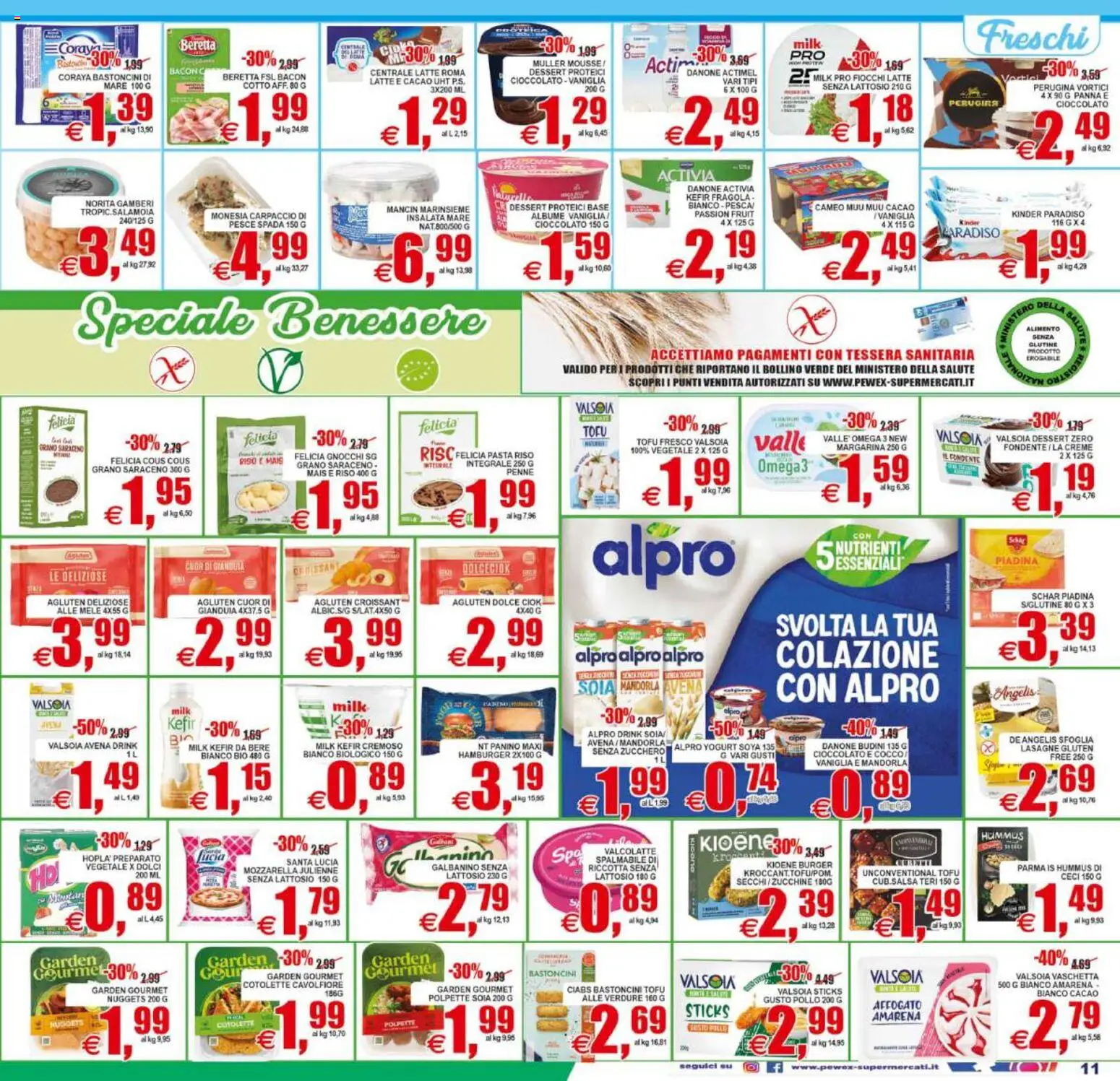 Volantino Pewex del 02/09/2026 | Pagina: 11 | Prodotti: Fiocchi, Omega, Dessert, Lasagne