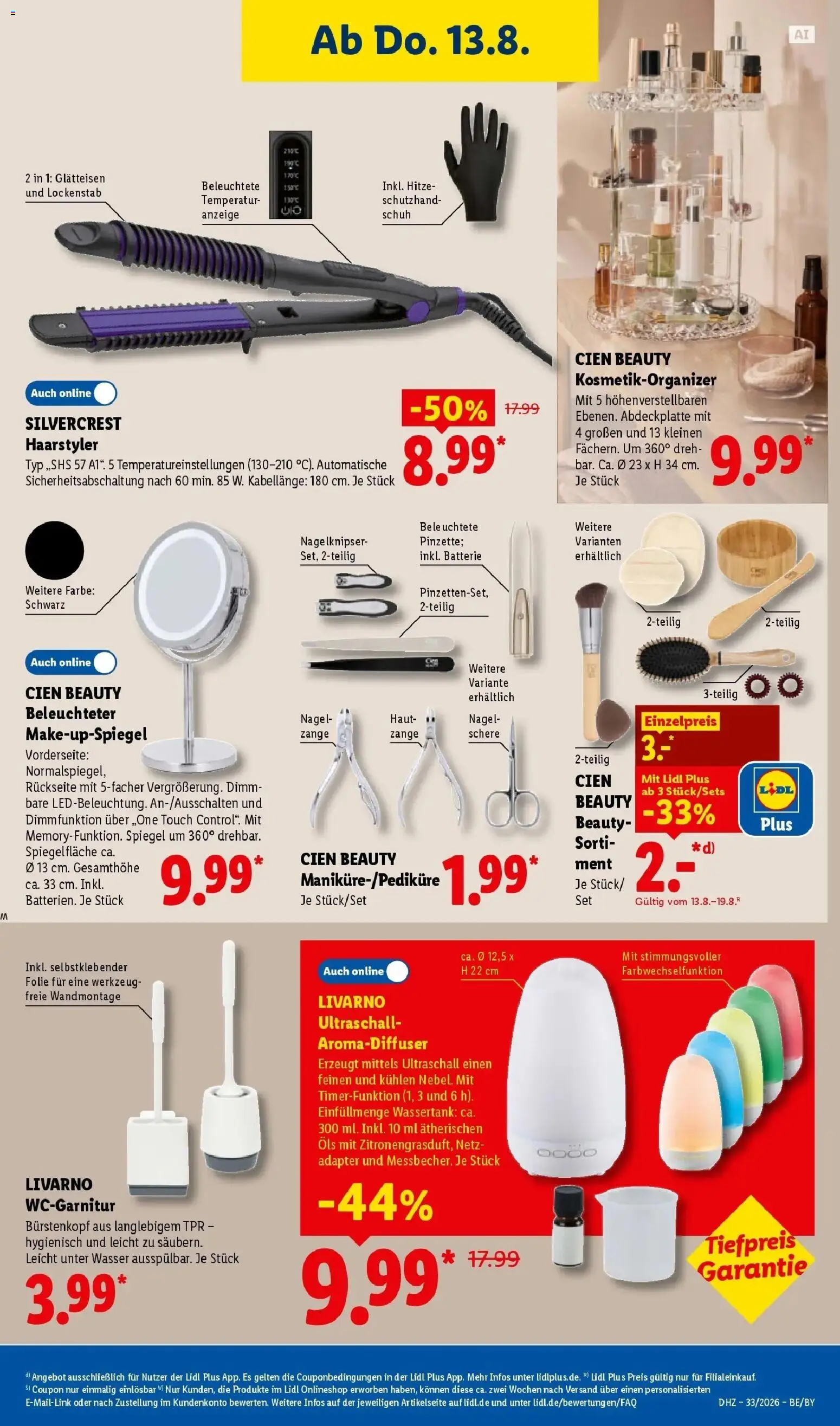 Lidl Prospekt Hof-innenstadt – gültig ab 10.08.2026 | Seite: 53 | Produkte: Adapter, Lockenstab, Batterie, Wasser