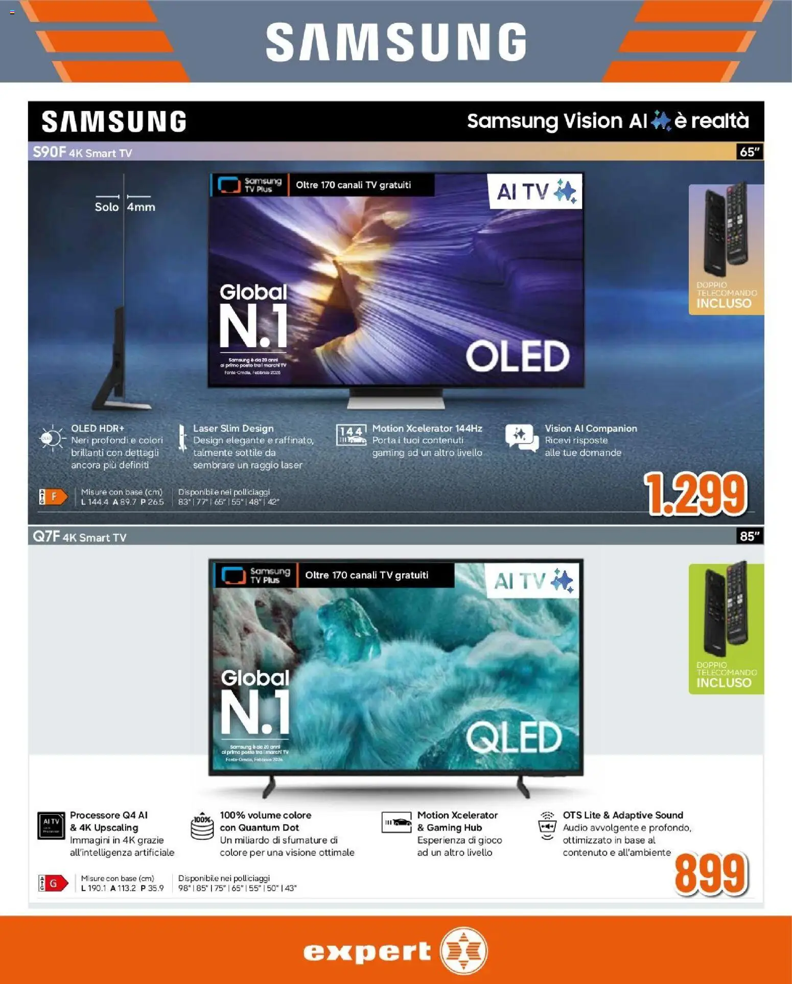 Volantino Expert del 20/08/2026 | Pagina: 2 | Prodotti: Tv samsung, Telecomando, TV, Gioco