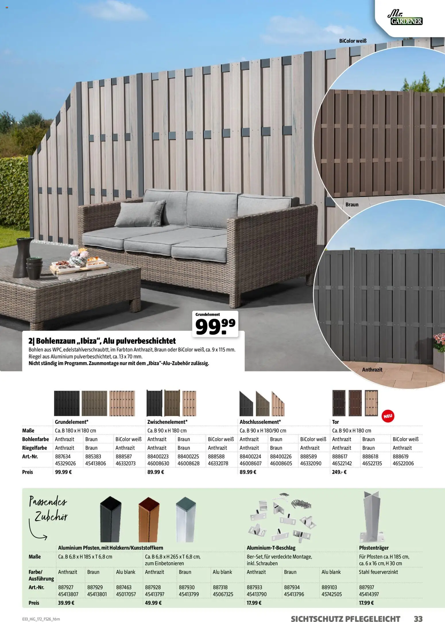 Hagebau Gartengestaltungsortiment – gültig ab 02.03.2026 | Seite: 33