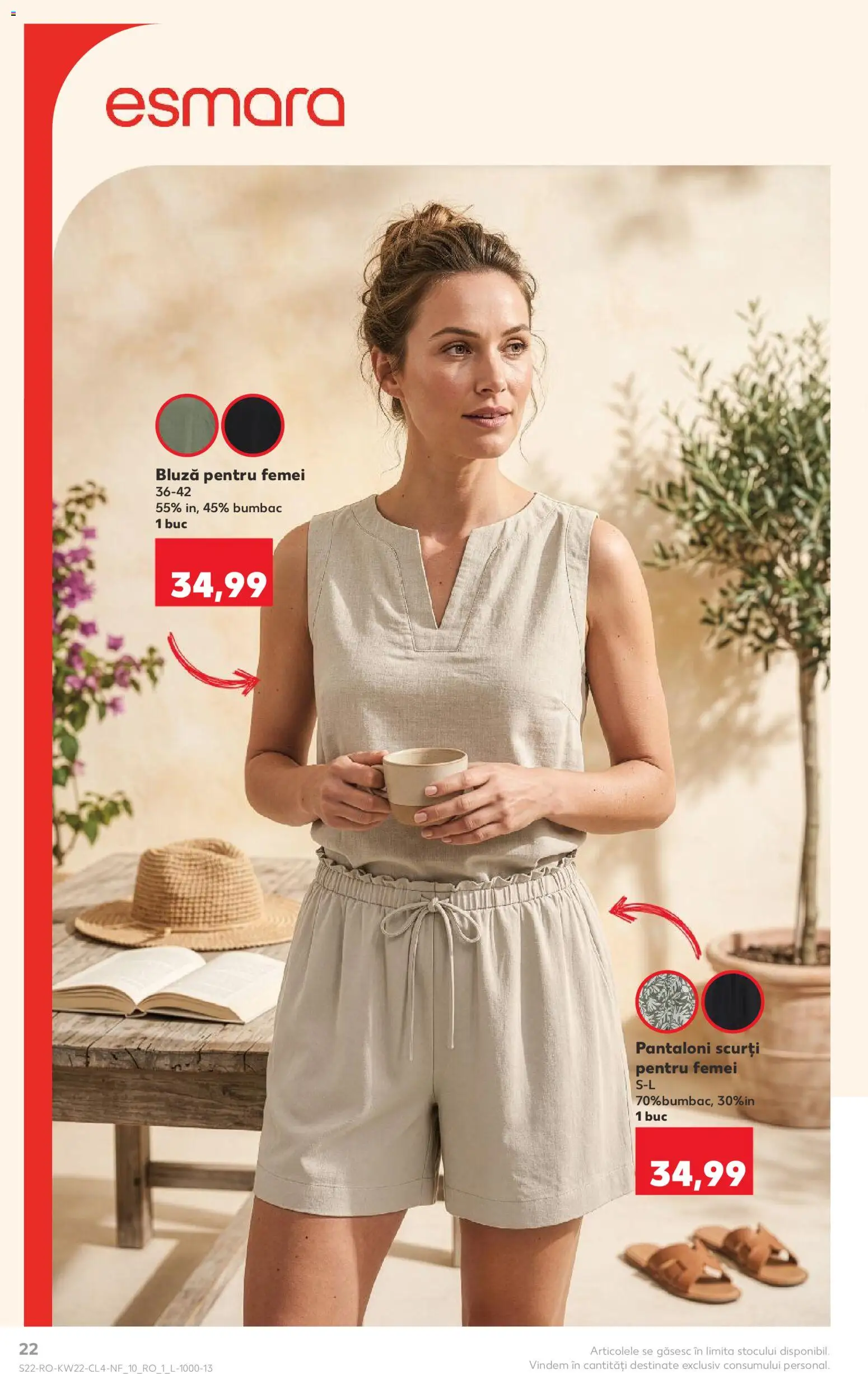 Noul catalog Kaufland – valabil de la 27.05.2026 | Pagină: 22 | Produse: Bluză, Pantaloni, Pantaloni scurți