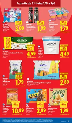 Pré-visualização Danonino Petit Morango e Banana, Pack 6x50 g válido de 01.06.2026 | Página: 15