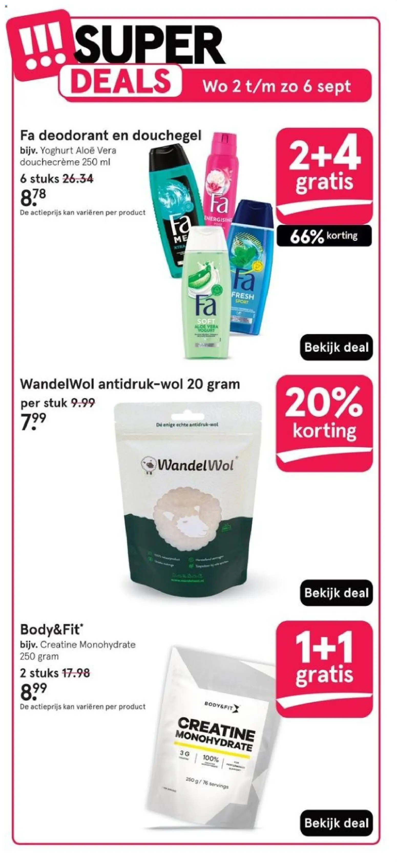 {H1} | Pagina: 5 | Producten: Deodorant, Yoghurt, Kan, Aloë Vera