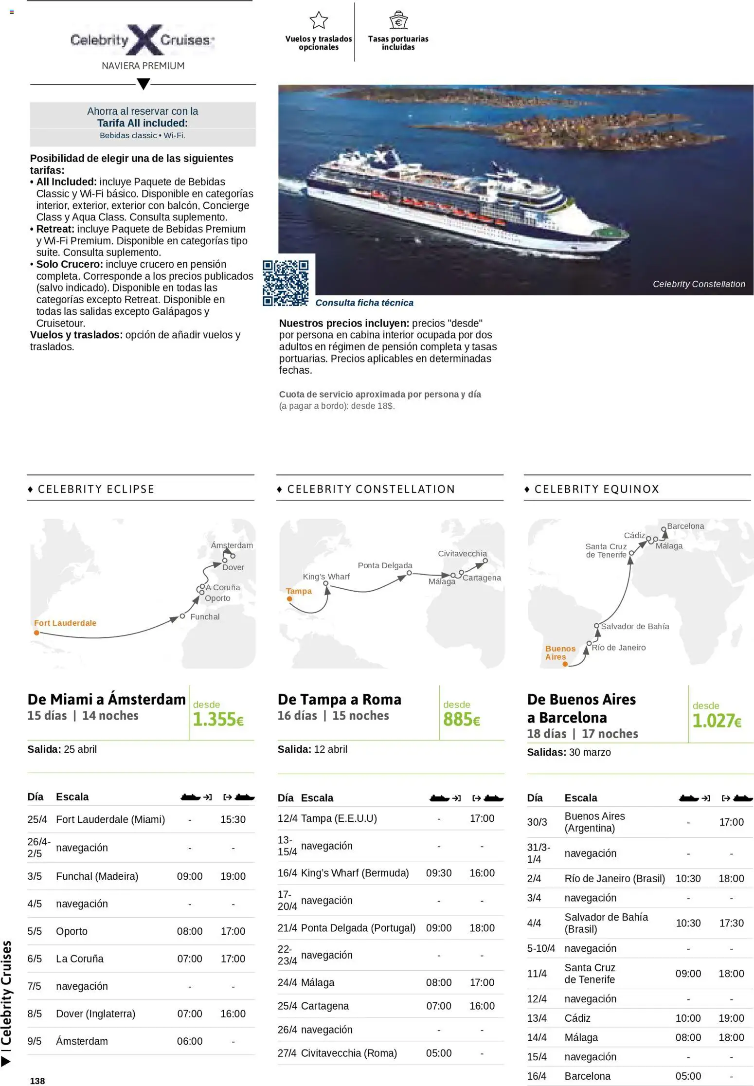 Viajes El Corte Inglés Cruceros marítimos │ válido desde el 01/01/2026 | Página: 139 | Productos: Bebidas, Navegación