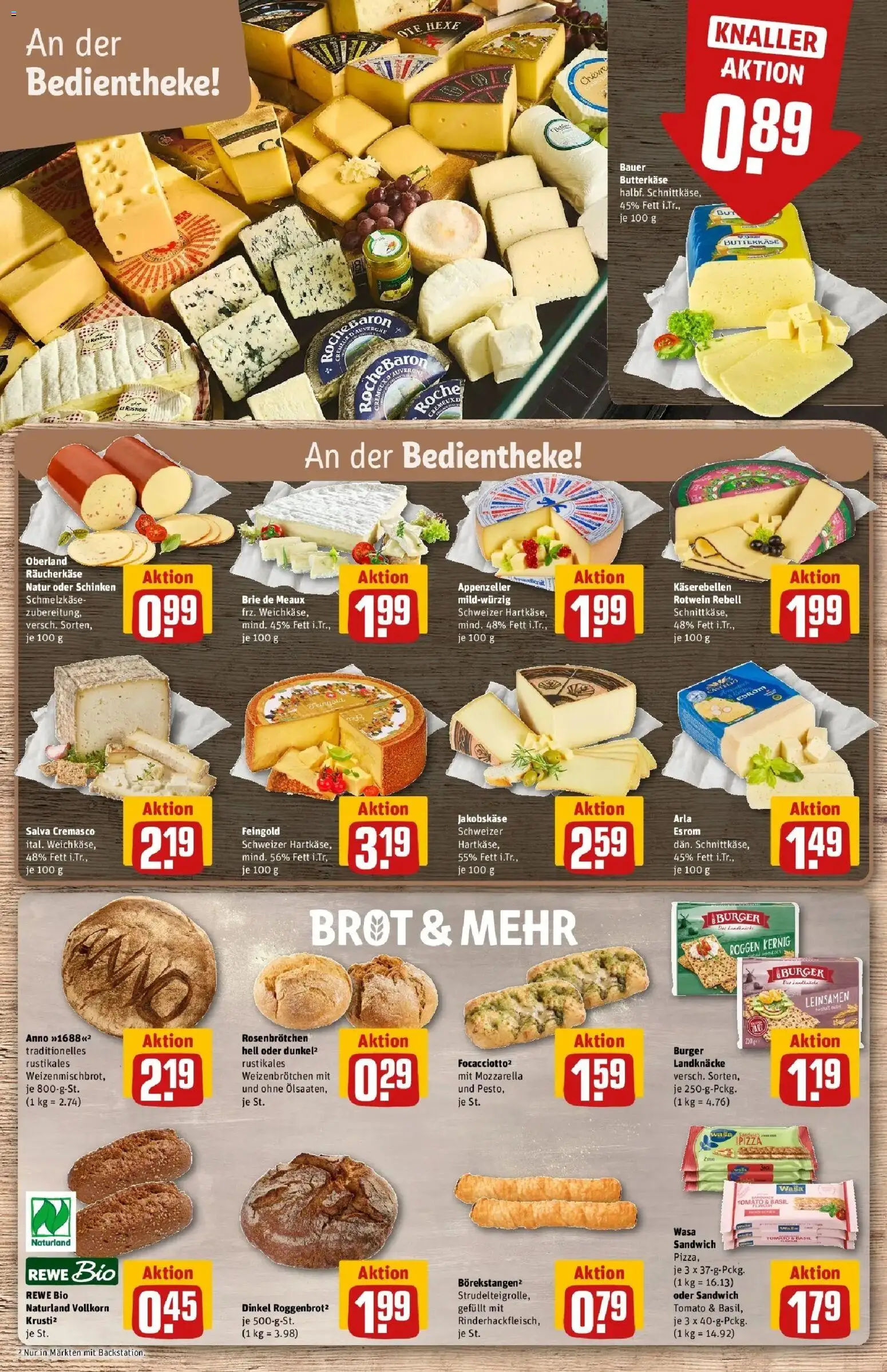 REWE Prospekt ab 07.09.2026 zum Blättern » Angebote | Seite: 11 | Produkte: Mozzarella, Burger, Schinken, Pizza