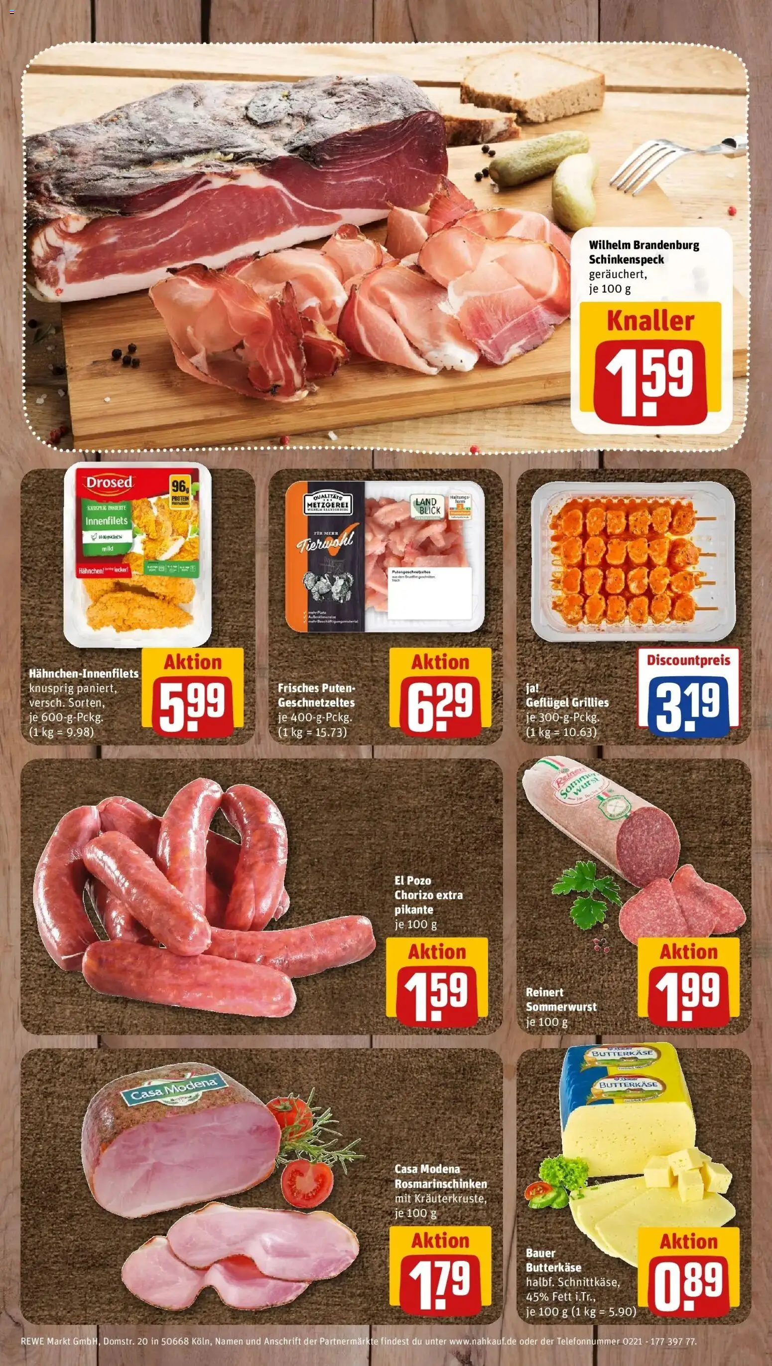 REWE Prospekt ab 07.09.2026 zum Blättern » Angebote | Seite: 10 | Produkte: Hahnchen, Wurst